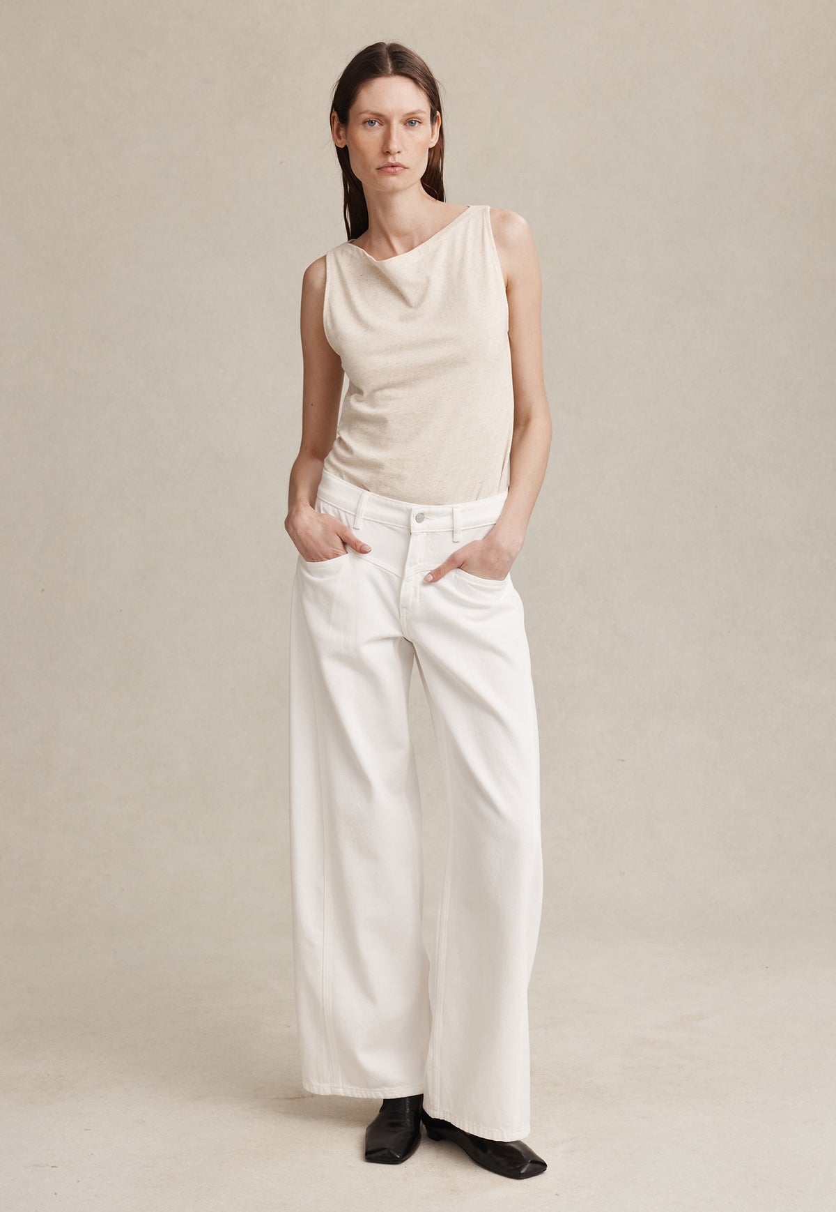 Cross Stitch Jean - Blanc