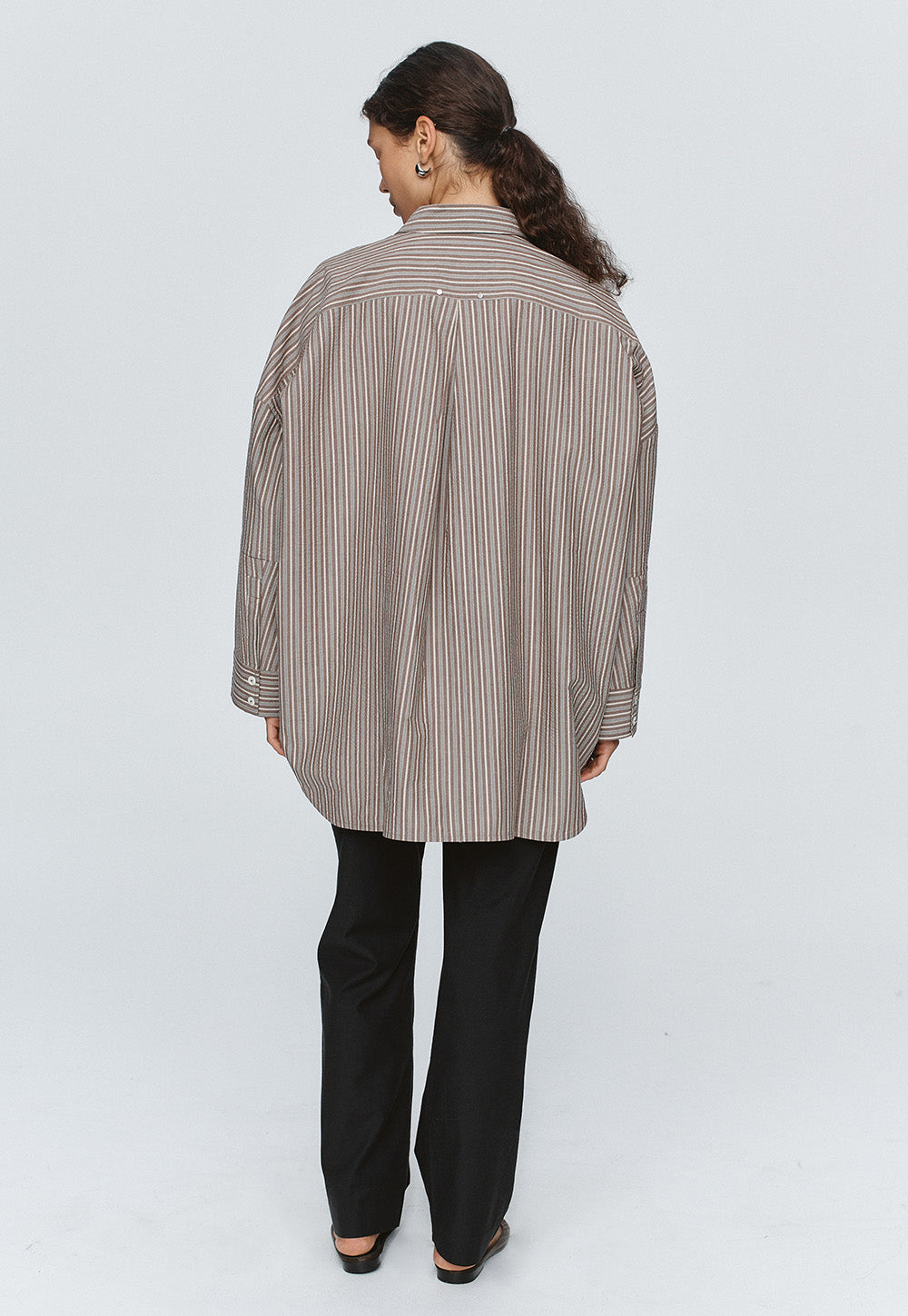 Edie Shirt - Chocolate Stripe