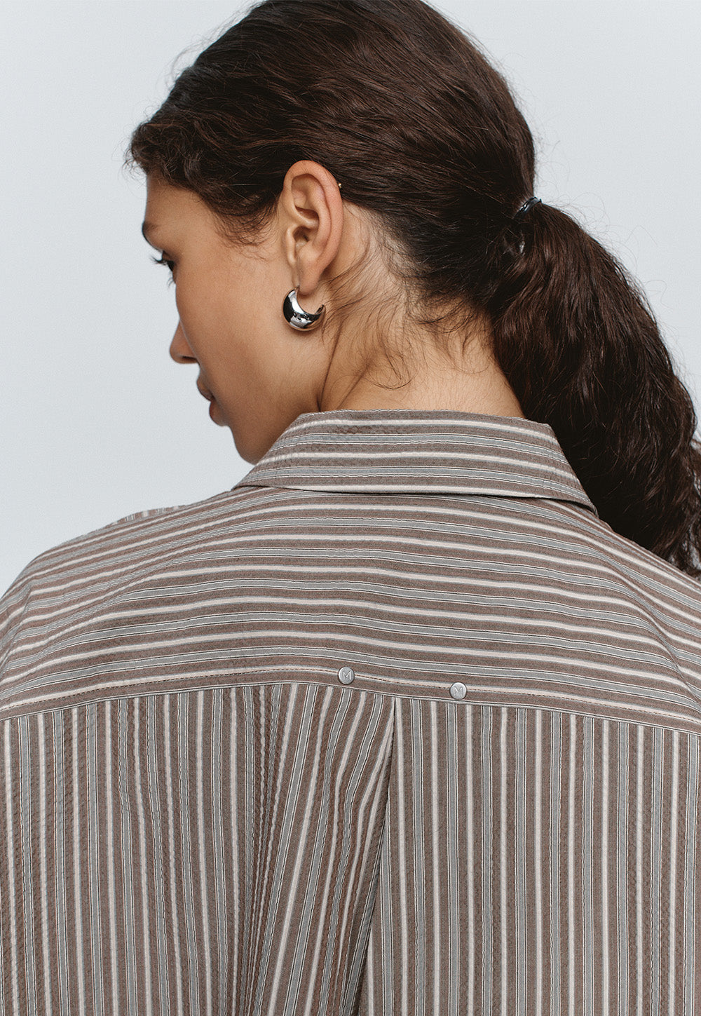 Edie Shirt - Chocolate Stripe