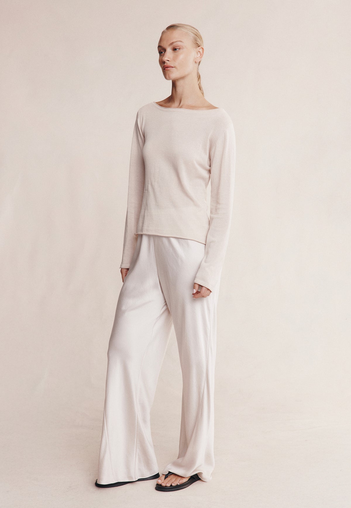 Jill Knit Top - Pearl