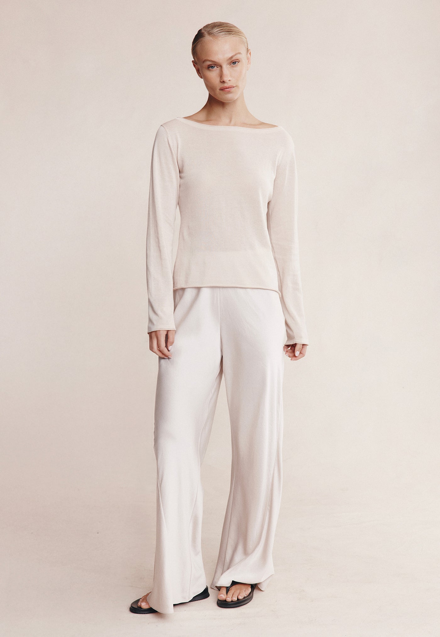 Jill Knit Top - Pearl