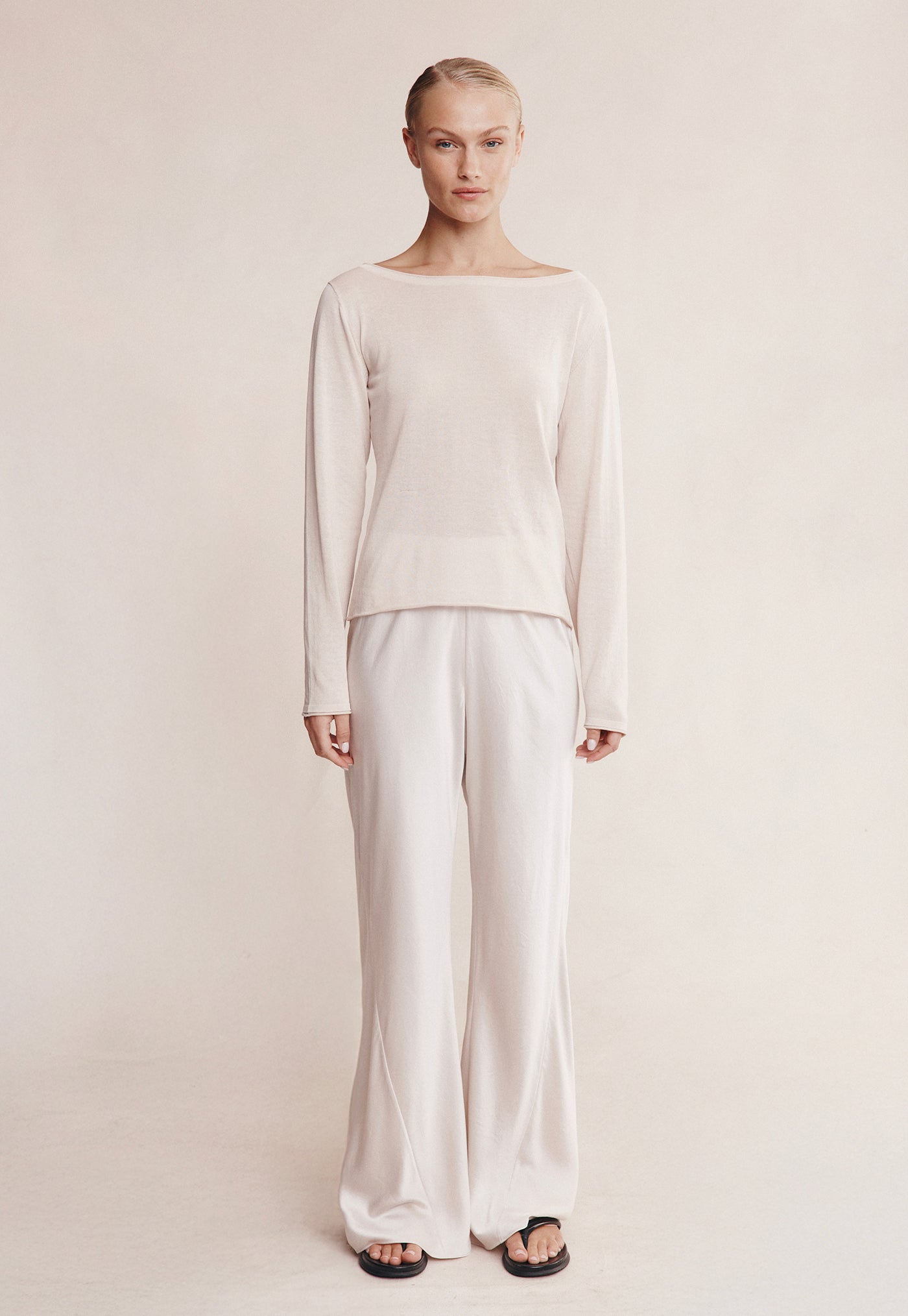 Jill Knit Top - Pearl