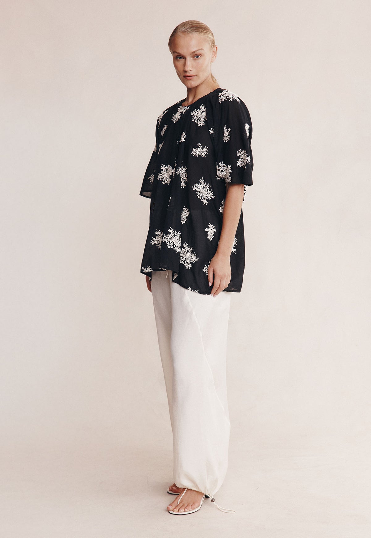 Liberty Short Sleeve Shirt - Rice Flower