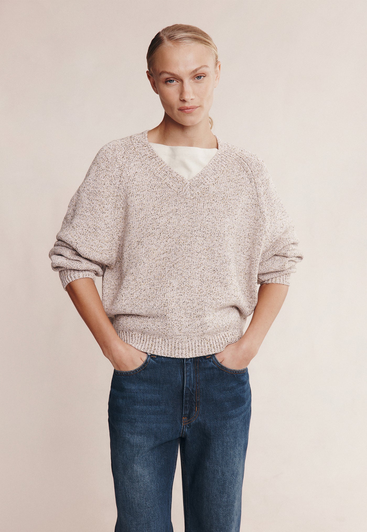 Moss Sweater - Fleur Speckle