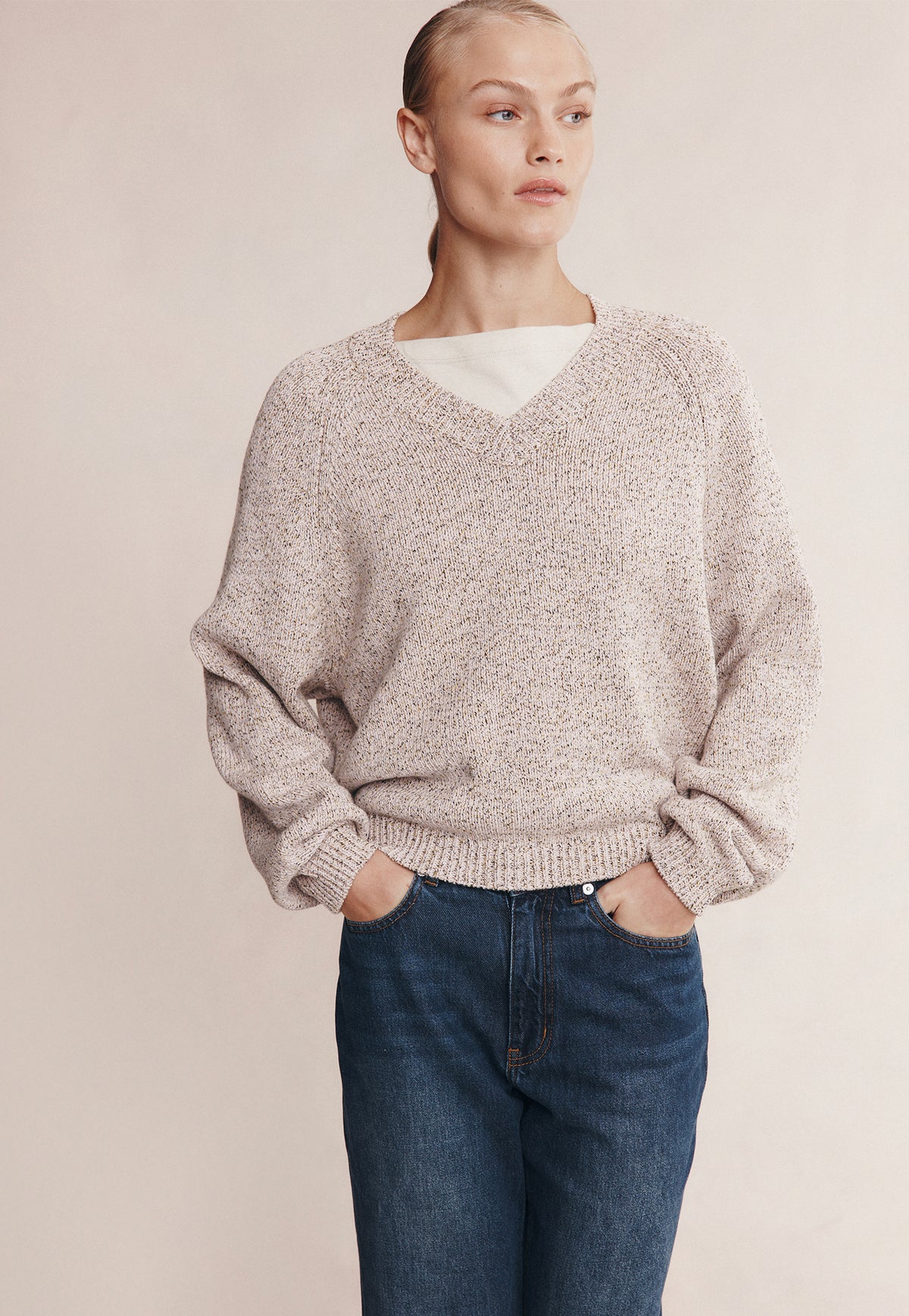 Moss Sweater - Fleur Speckle