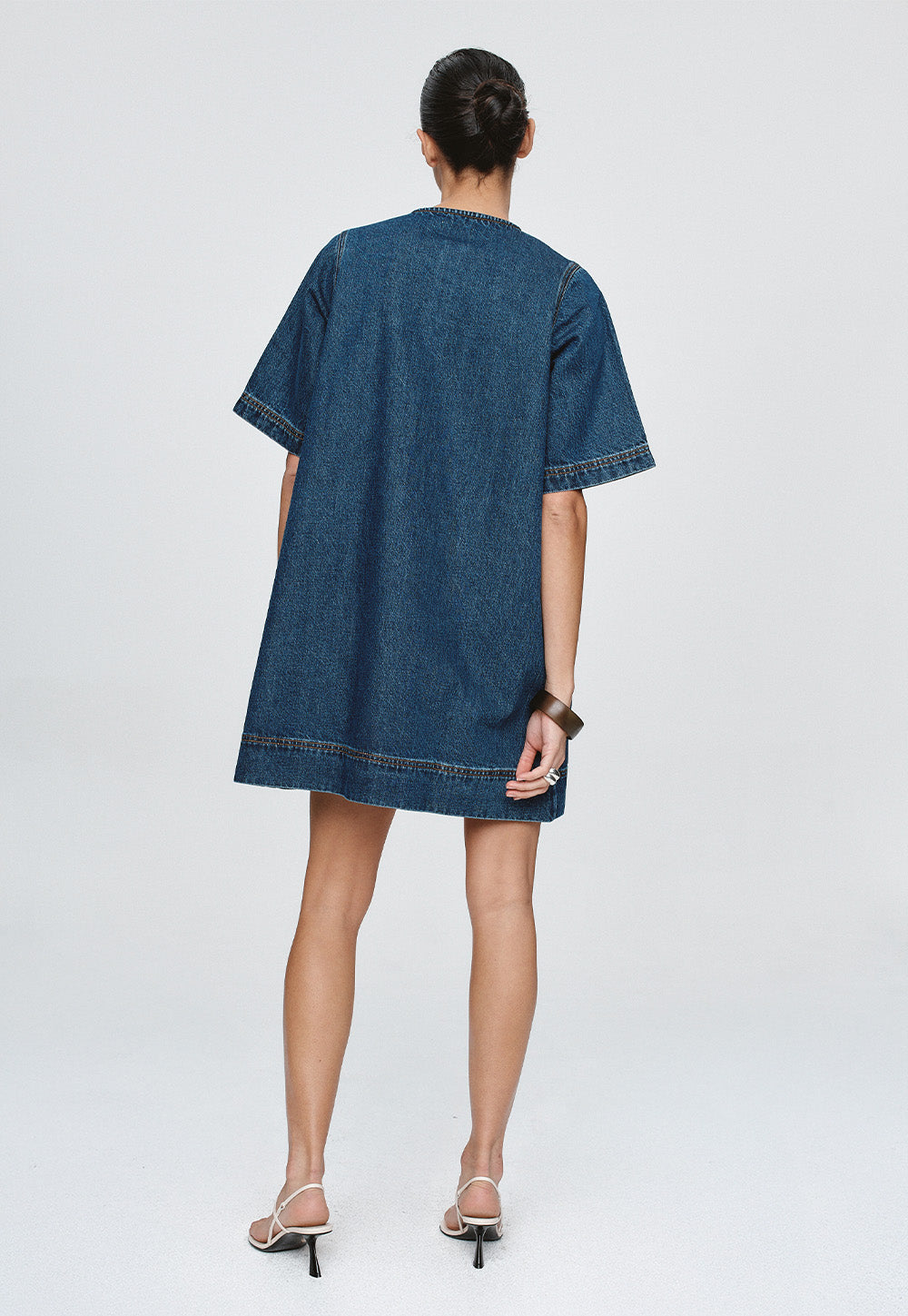 Patch Pocket Dress - Classic Blue