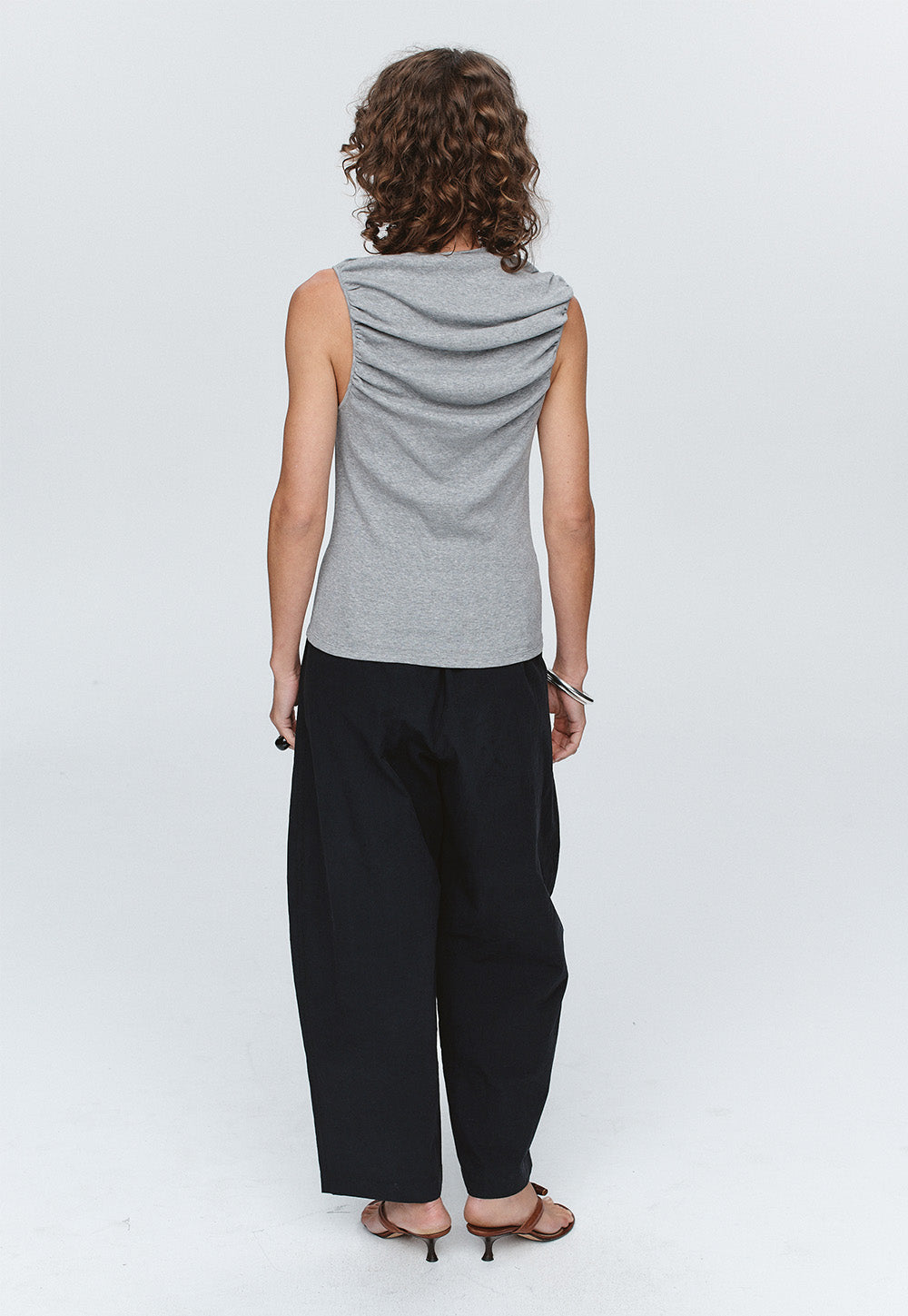 Risa Singlet - Grey Marle