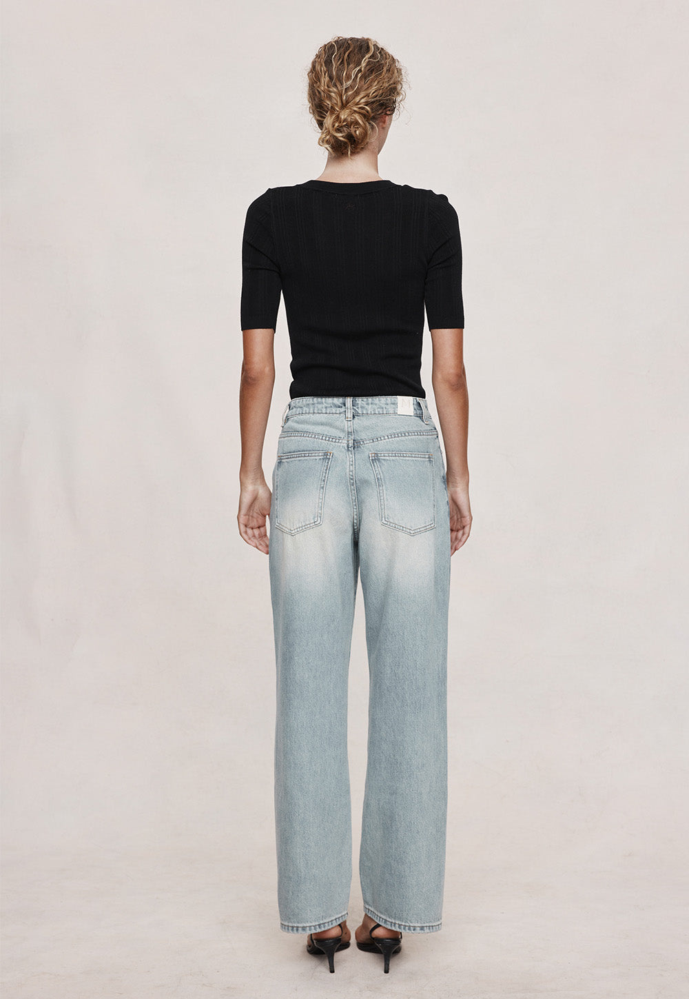 Wide Leg Jean - Faded Blue