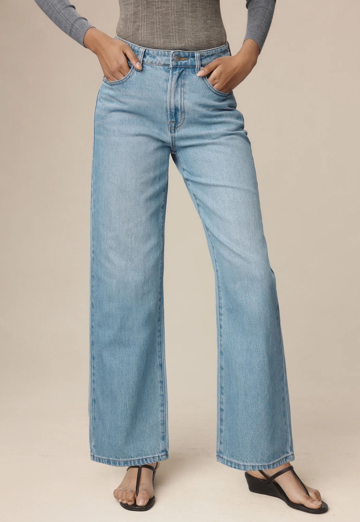 Wide Leg Jean - Classic Wash