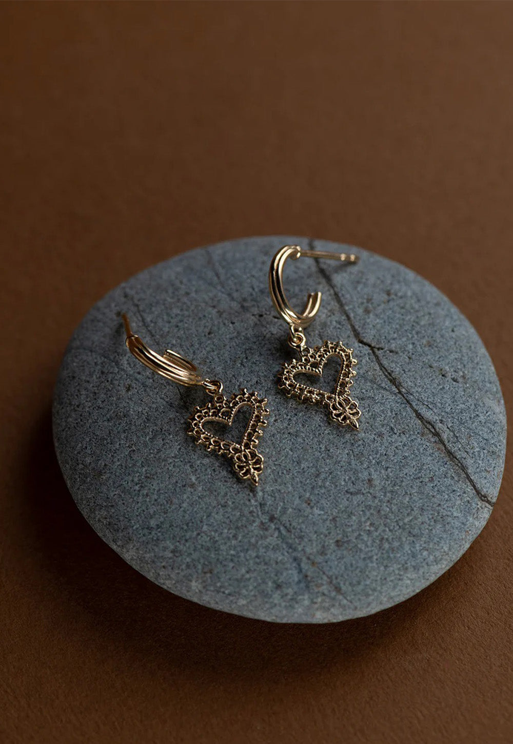 Mini Gypsy Heart Earrings