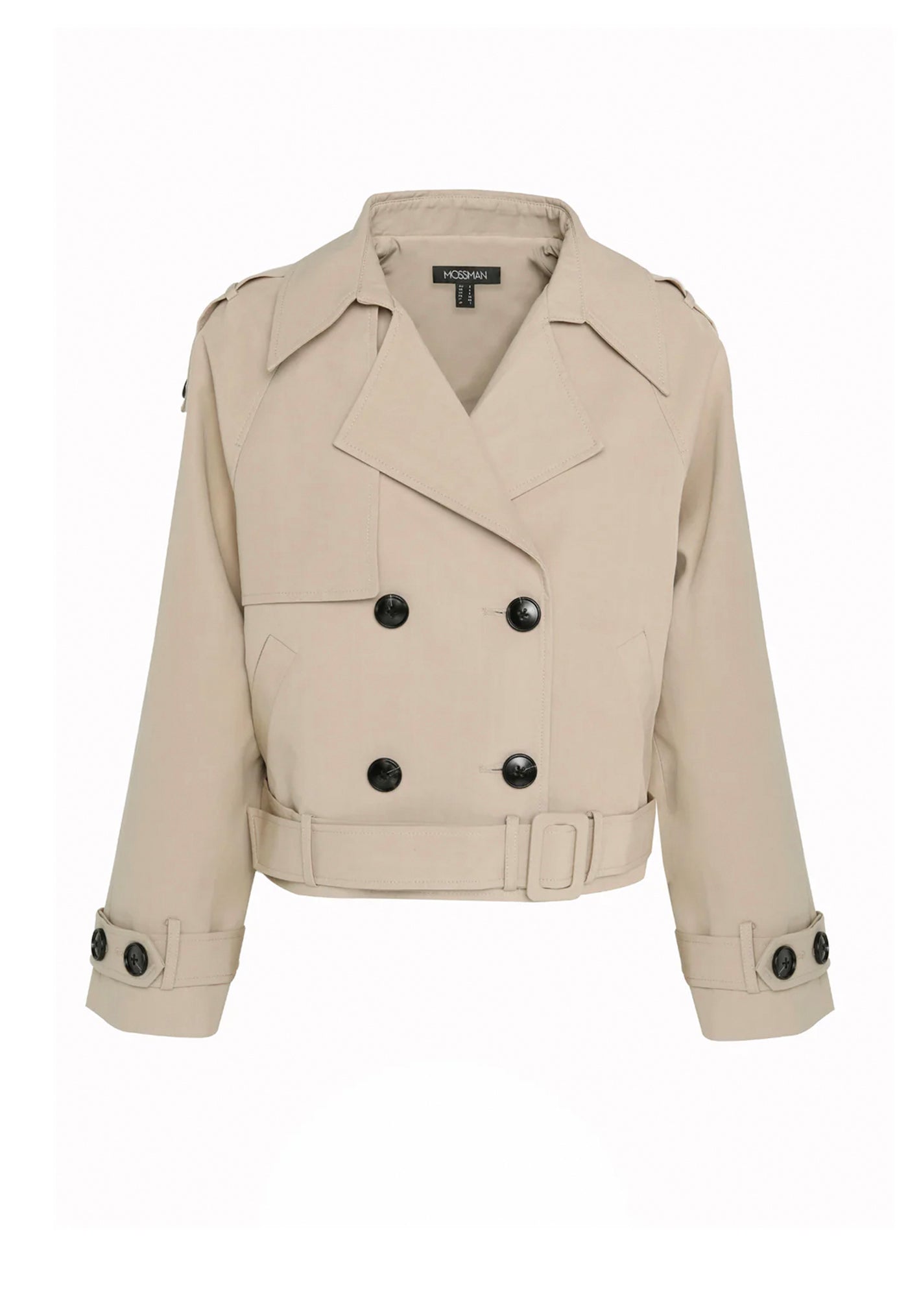 Franklin Cropped Trench - Natural