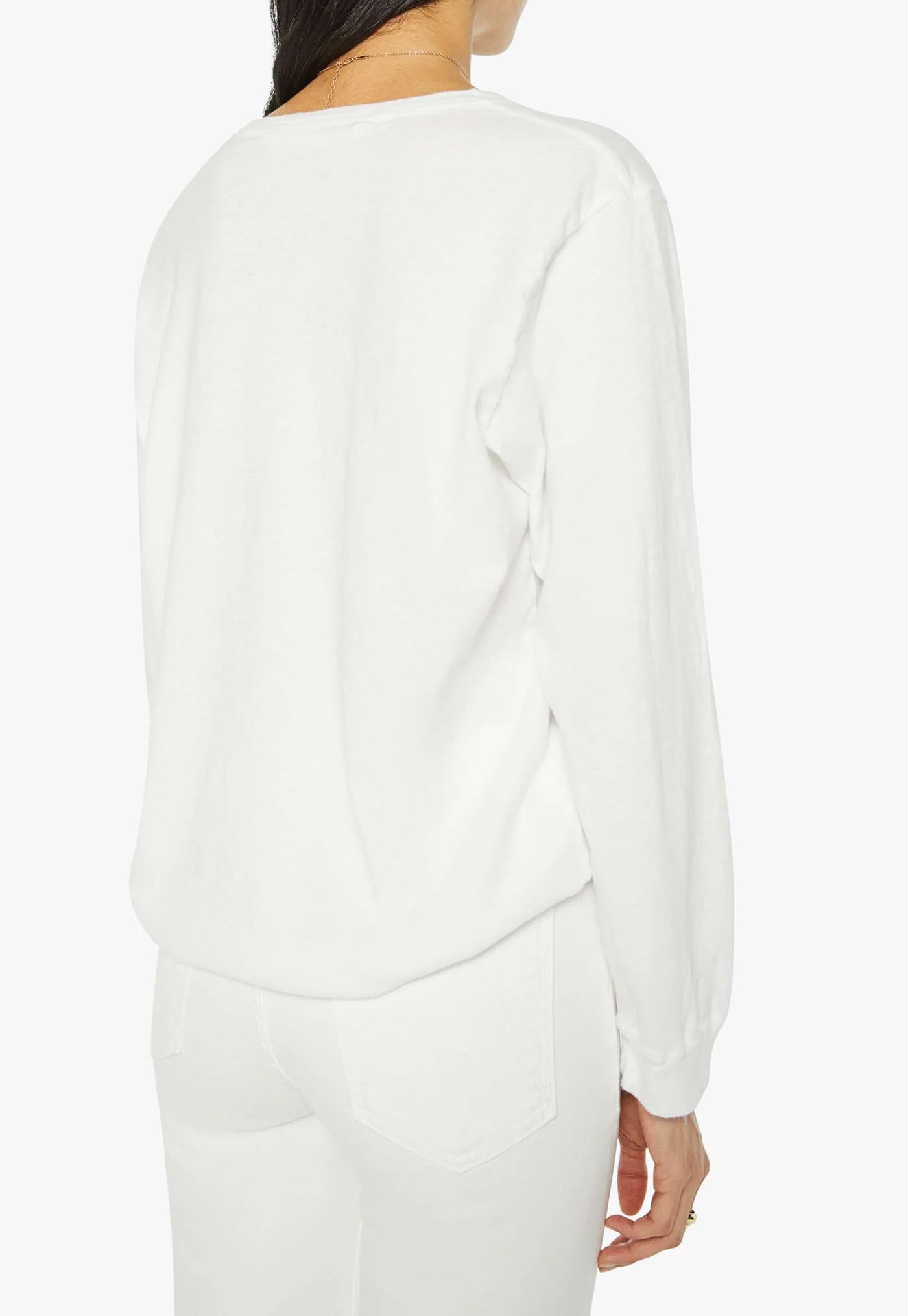 The Long Sleeve Rowdy - Bright White