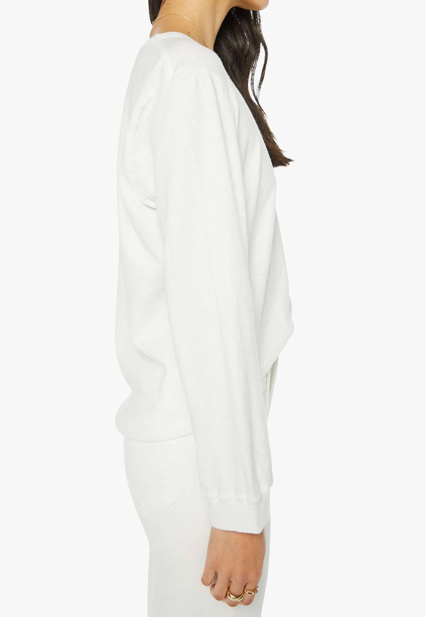 The Long Sleeve Rowdy - Bright White