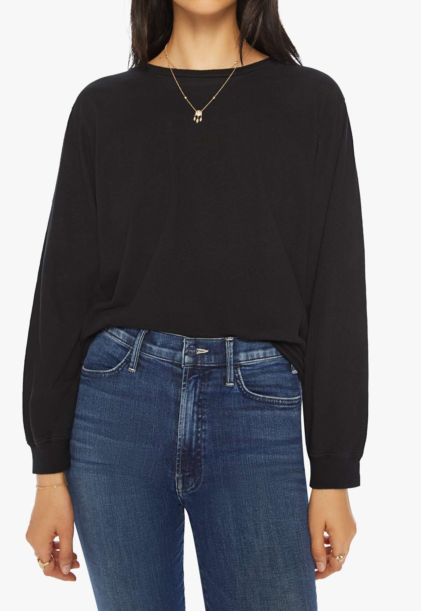 The Long Sleeve Rowdy - Black