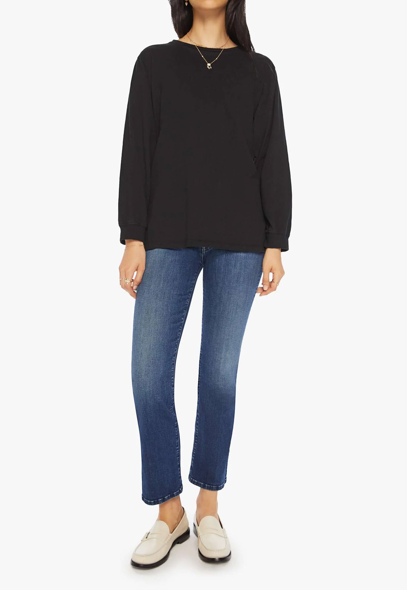 The Long Sleeve Rowdy - Black