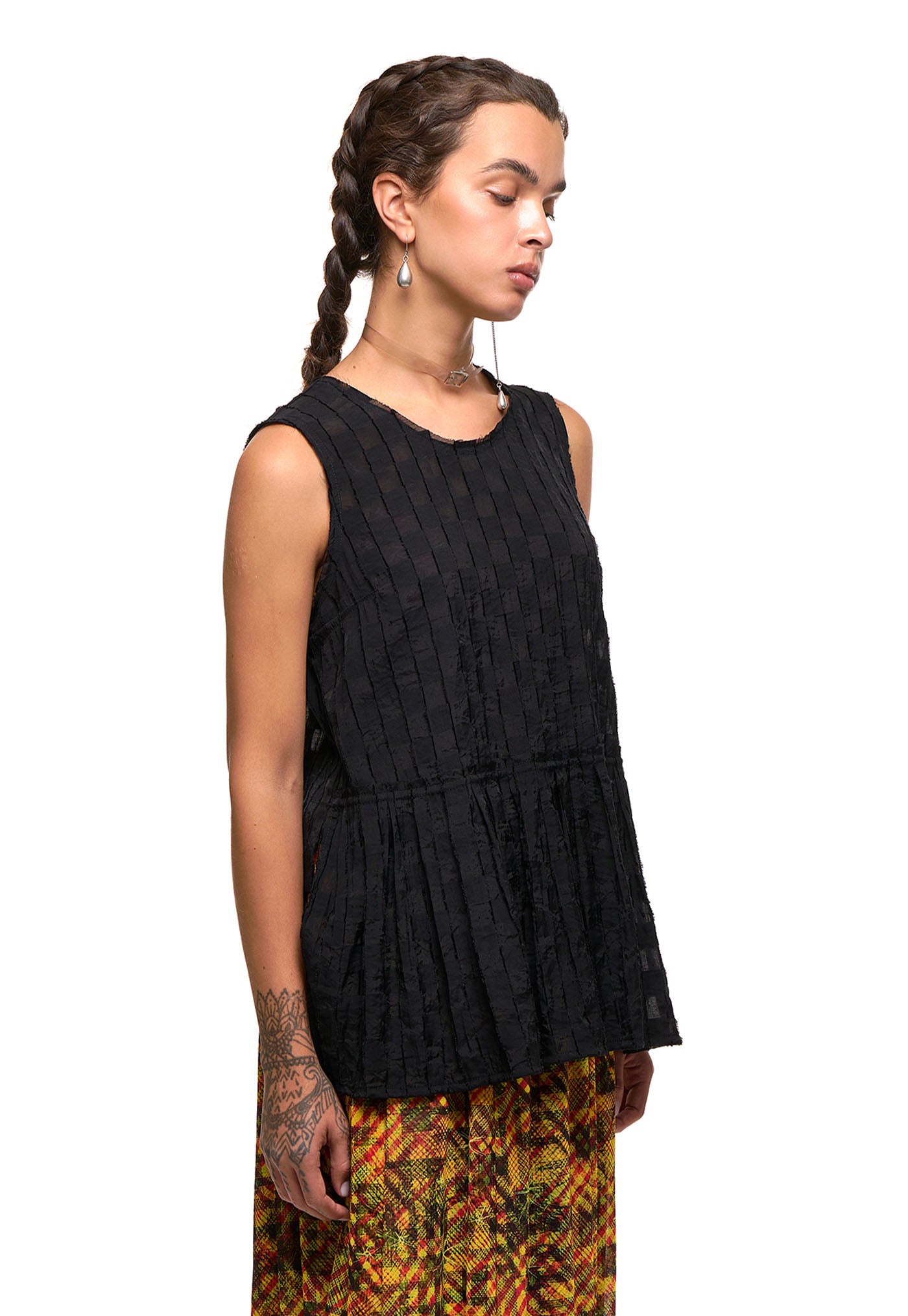 Two Love Shell - Black Checkerboard