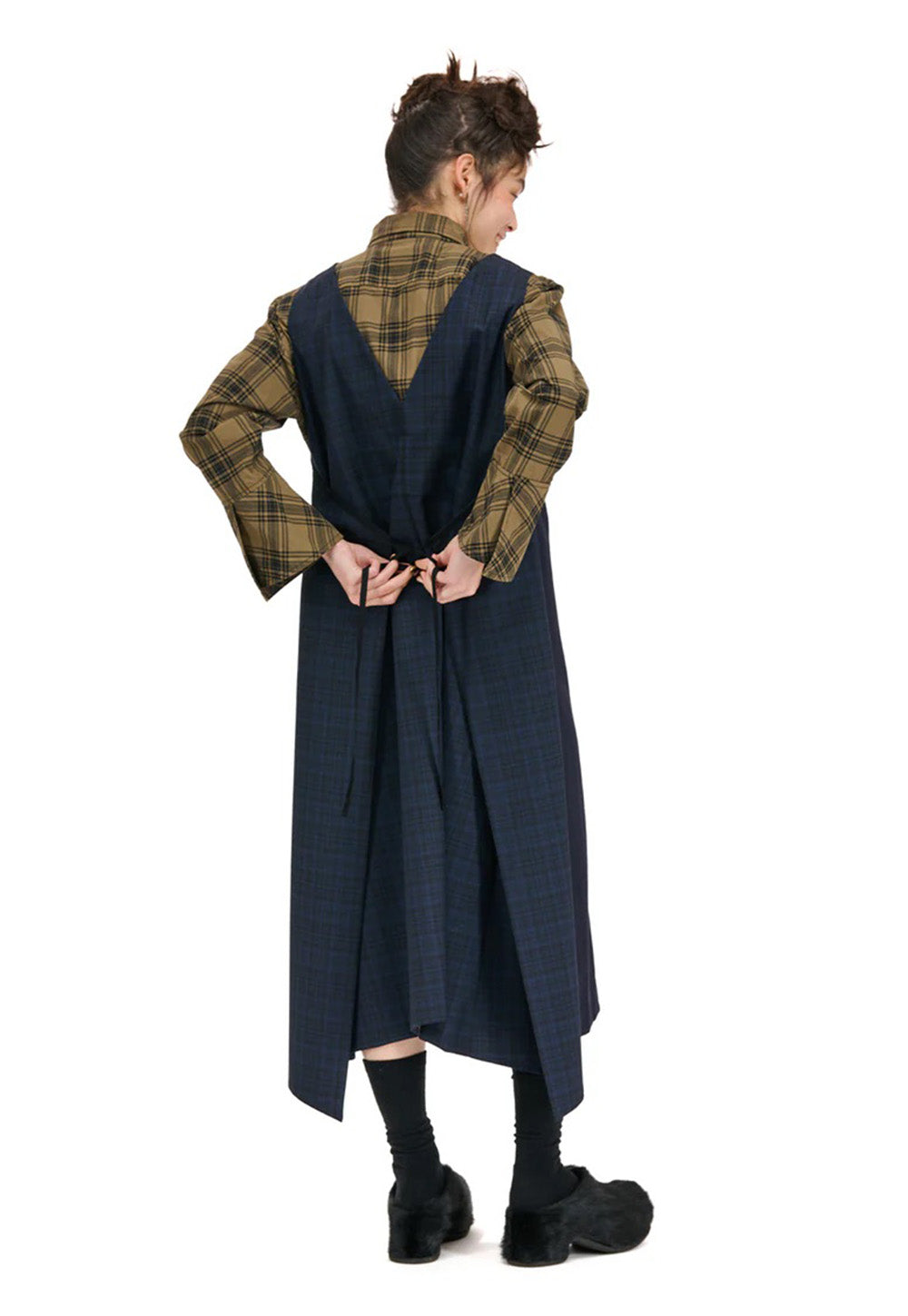 Detached Pinafore - Navy