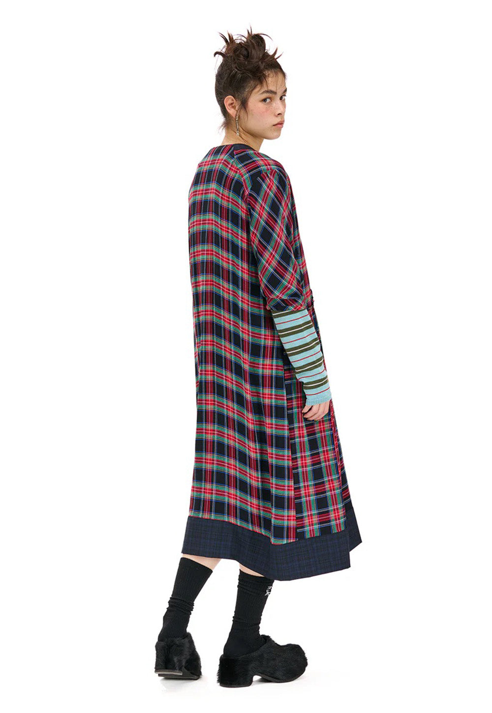 Leavers Dress - Red/Green Plaid