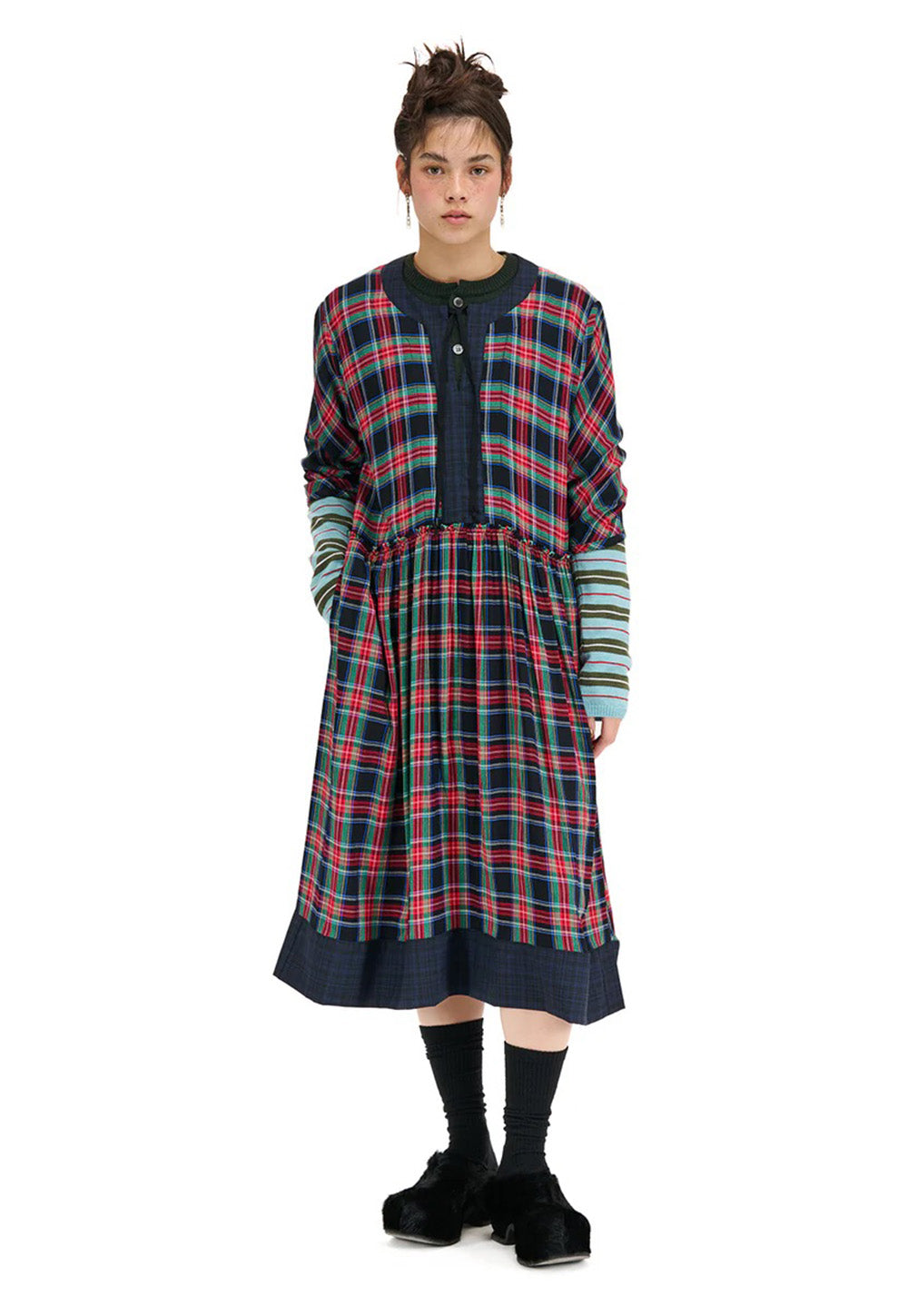 Leavers Dress - Red/Green Plaid