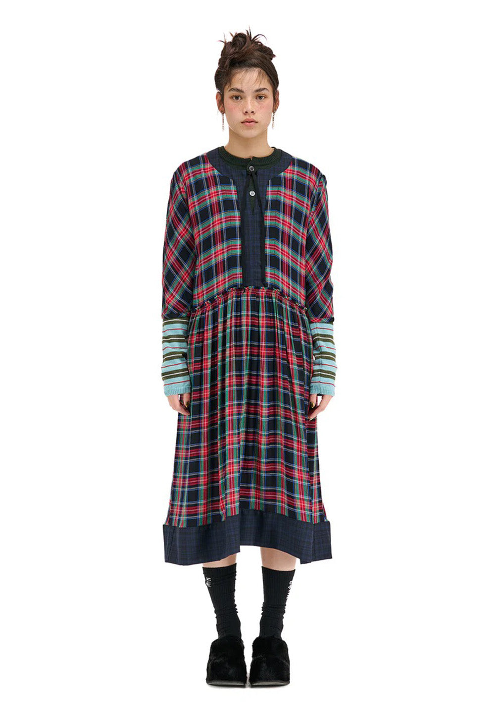 Leavers Dress - Red/Green Plaid