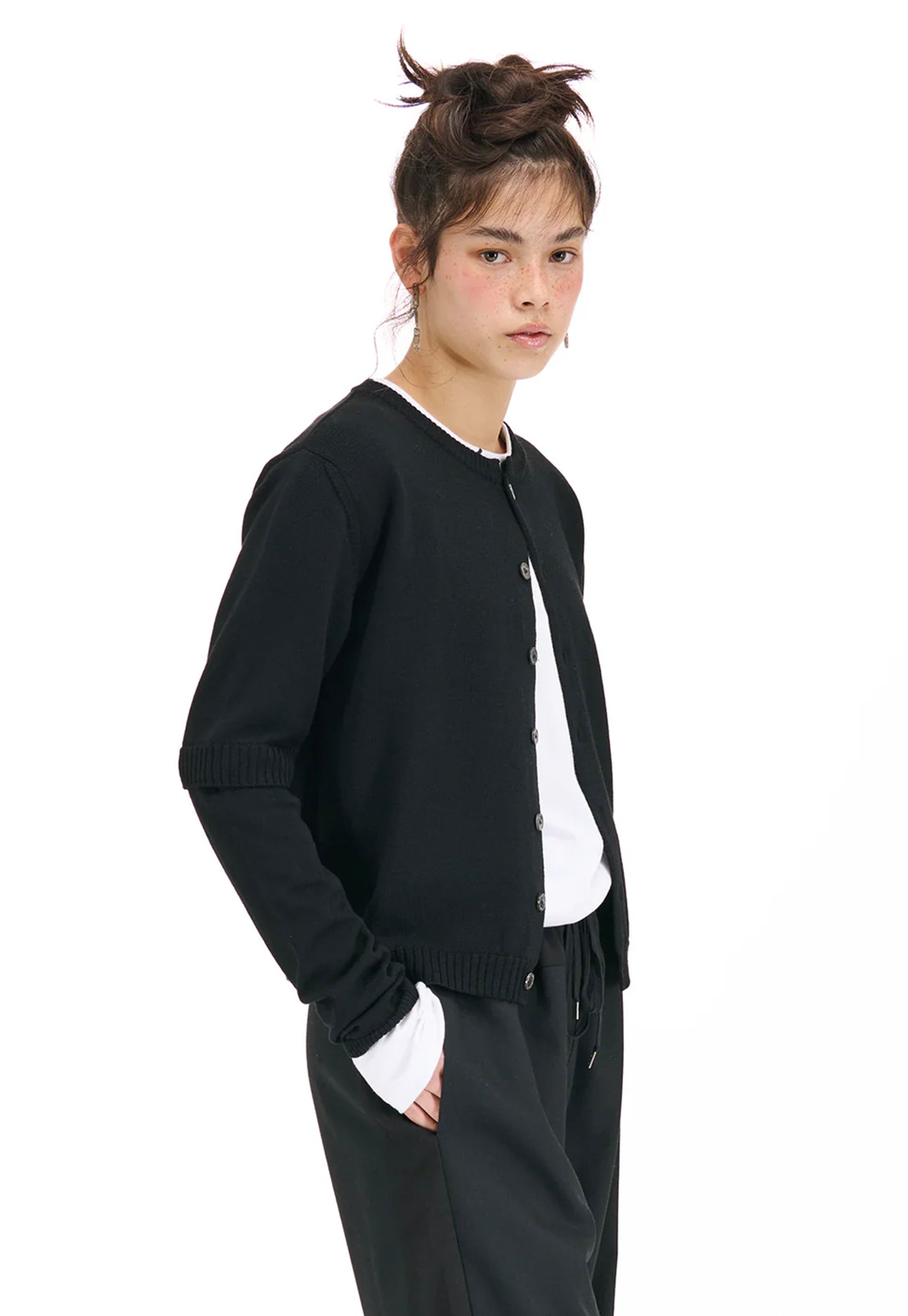 Sophomore Cardigan - Black