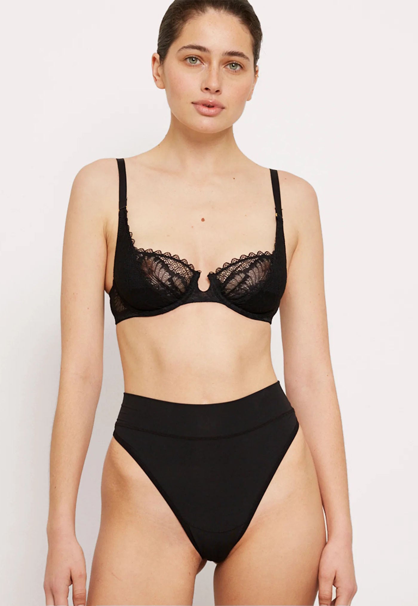 The Balconette Bra - Black