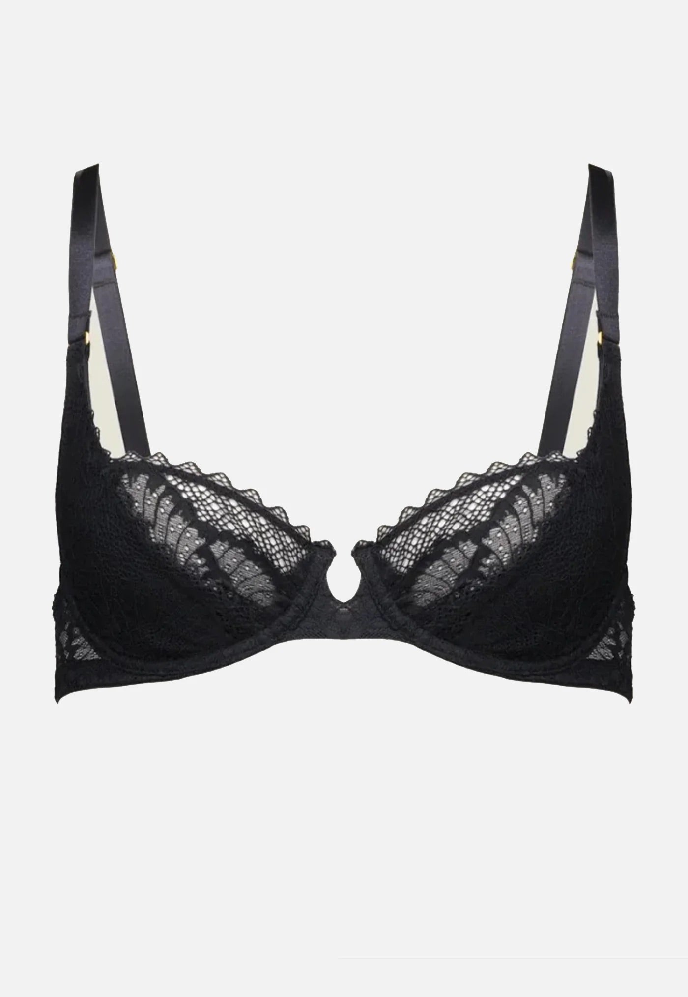 The Balconette Bra - Black