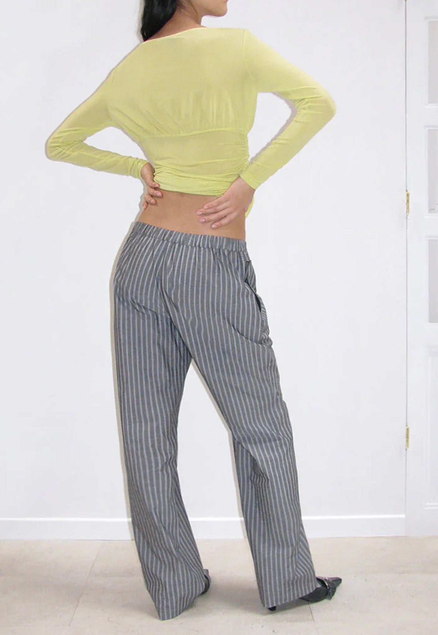 Kimoto Pants - Melange Grey sold by Angel Divine