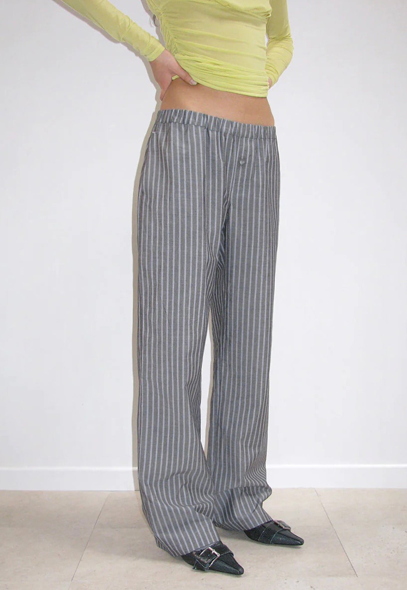 Kimoto Pants - Melange Grey sold by Angel Divine