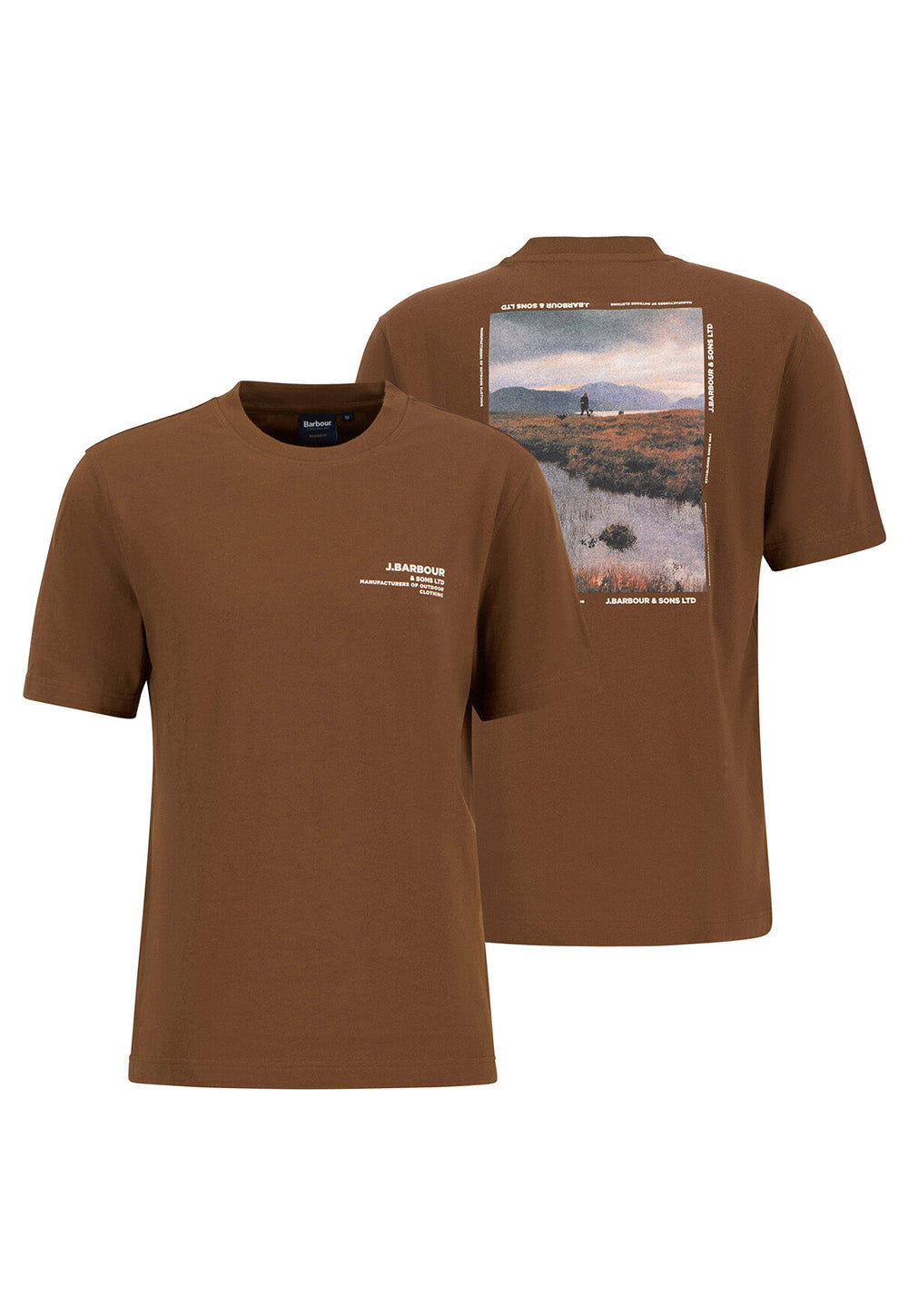 Parkend Photographic Relaxed T- Shirt - Umber