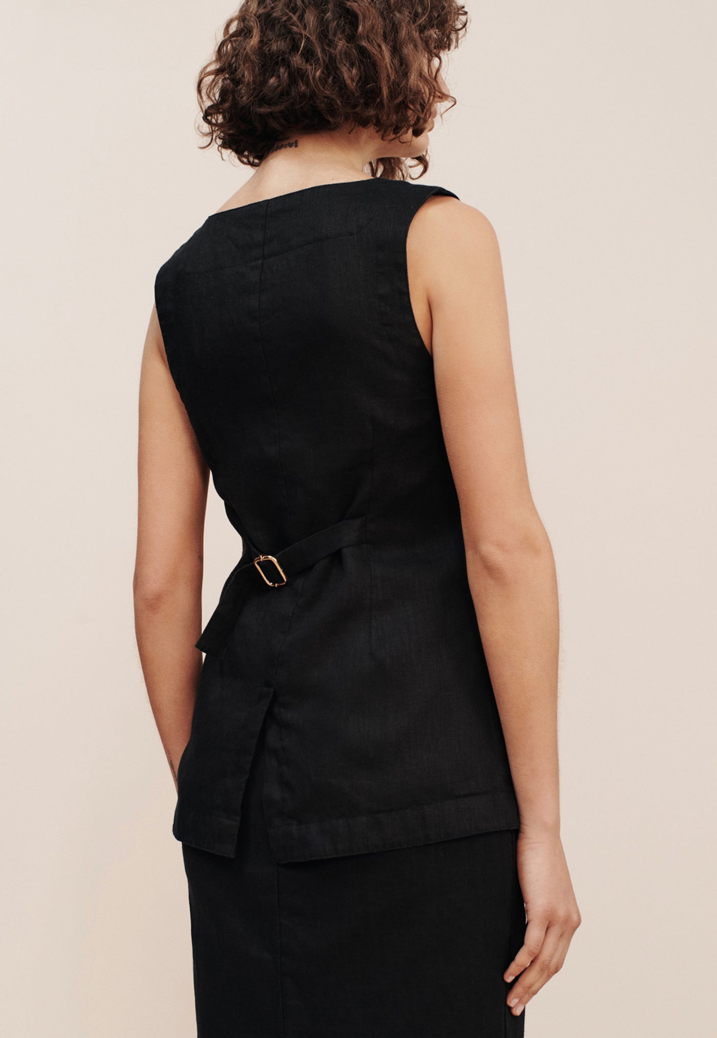 Emma Vest - Black sold by Angel Divine
