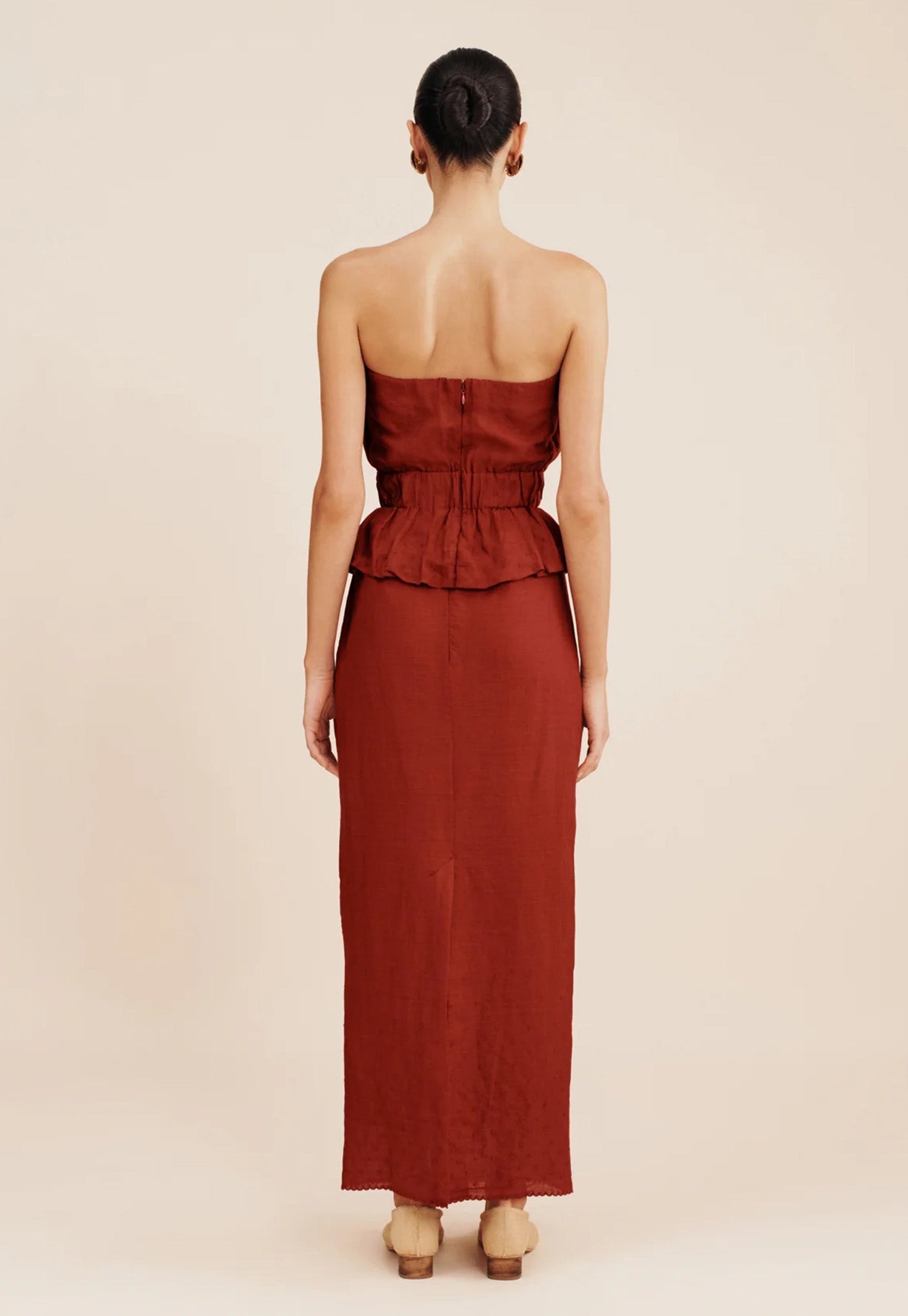 Aurelia Skirt - Merlot sold by Angel Divine