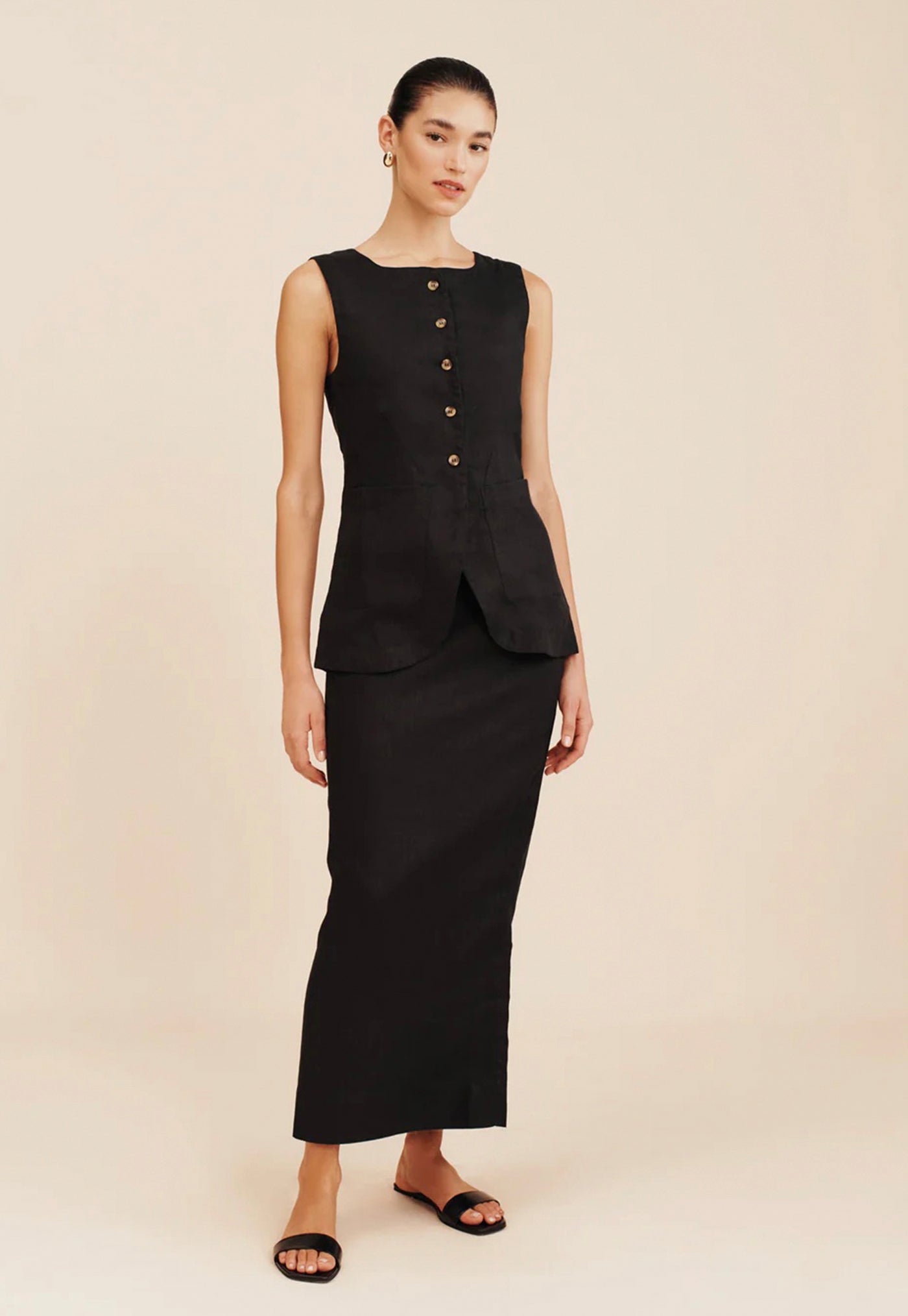 Emma Pencil Skirt - Black sold by Angel Divine