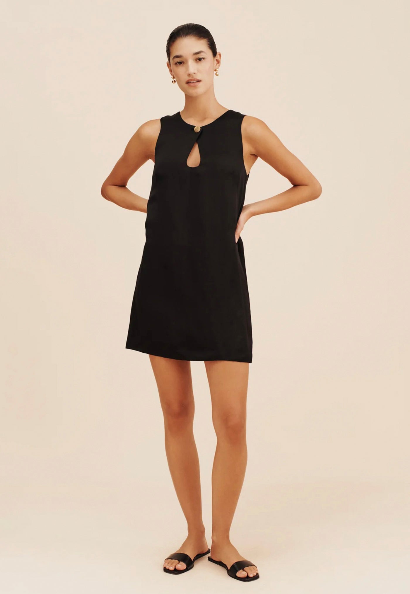 Gigi Mini Dress - Black sold by Angel Divine