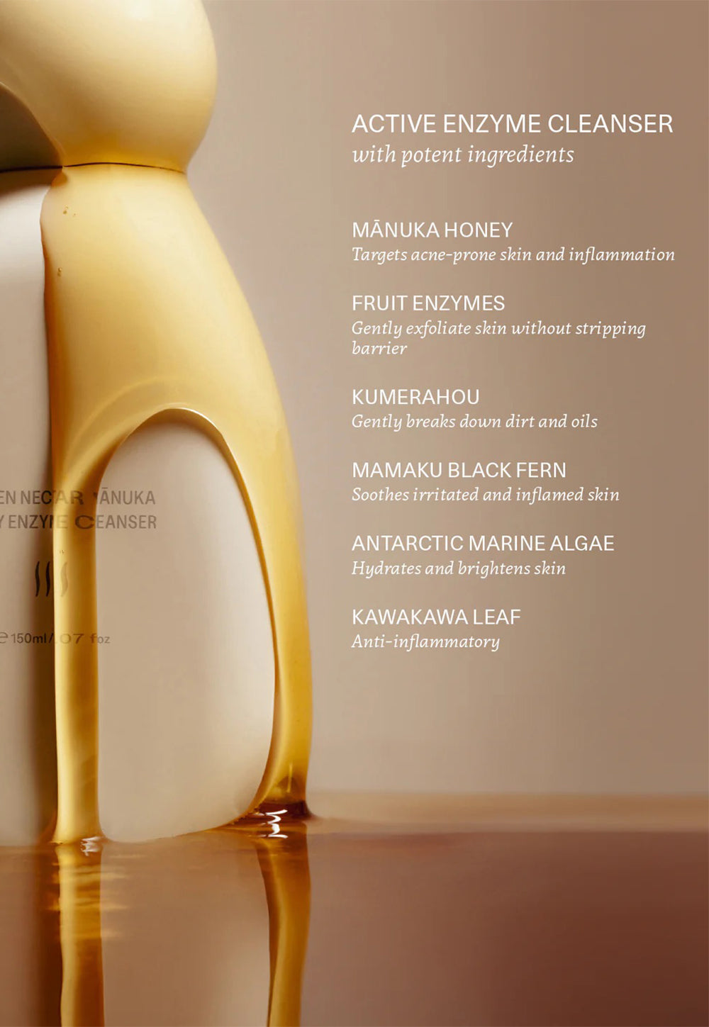Golden Nectar Manuka Honey Enzyme Cleanser