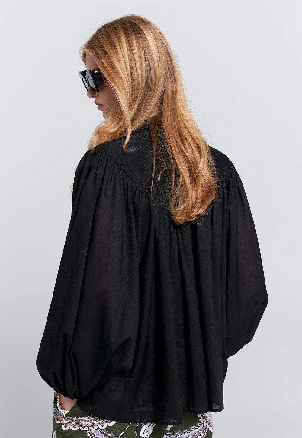 Reining Bow Blouse - Black