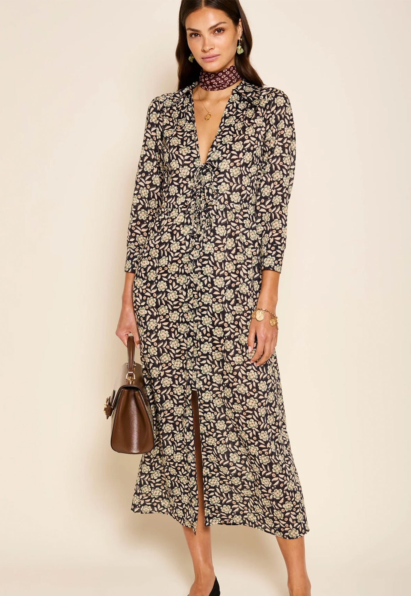 Franchi Dress - Carnation Olive