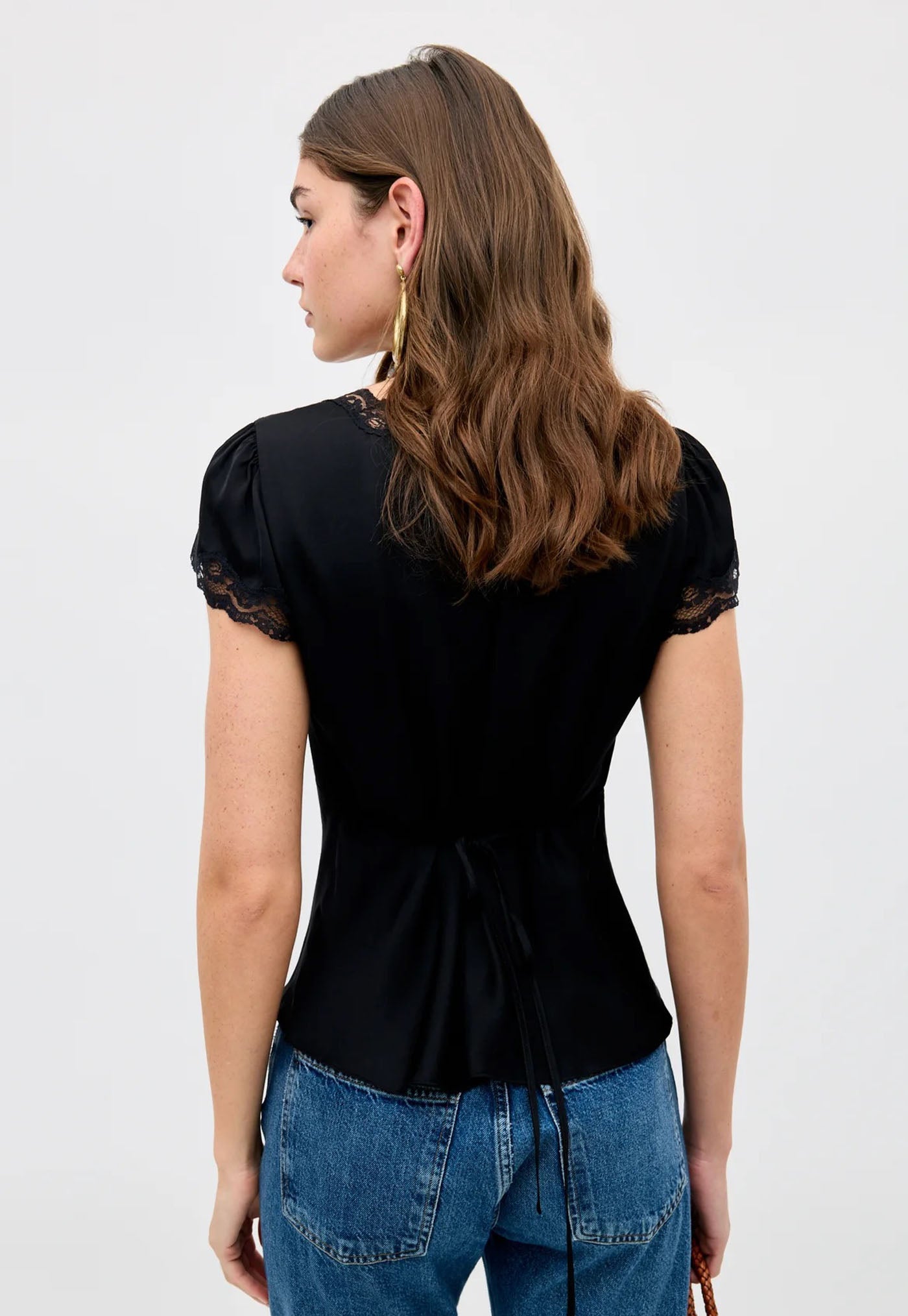 Karia Top - Black Velvet