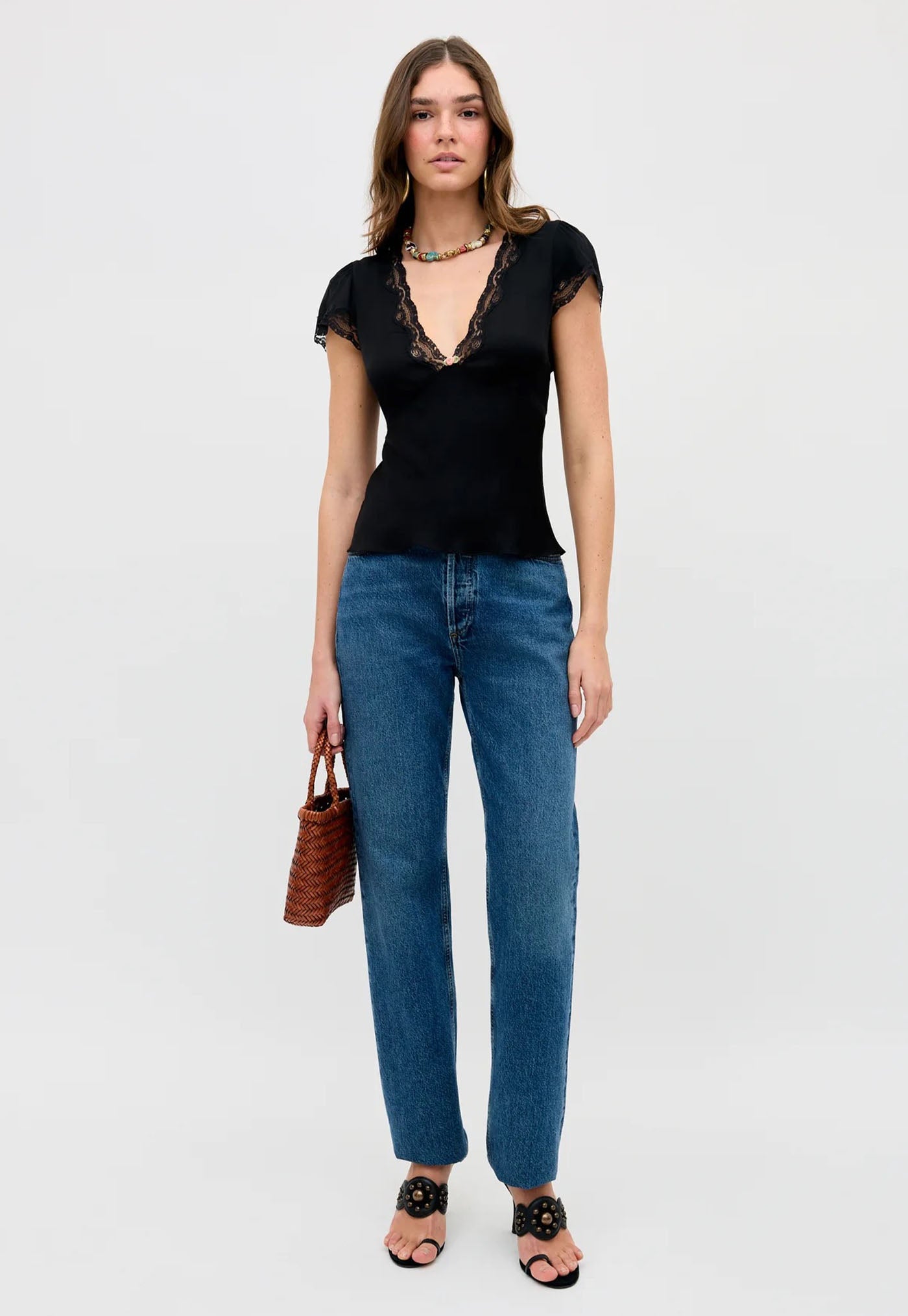Karia Top - Black Velvet