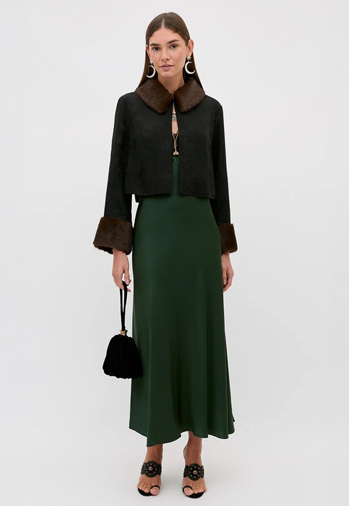 Lysandra Dress - Deep Green