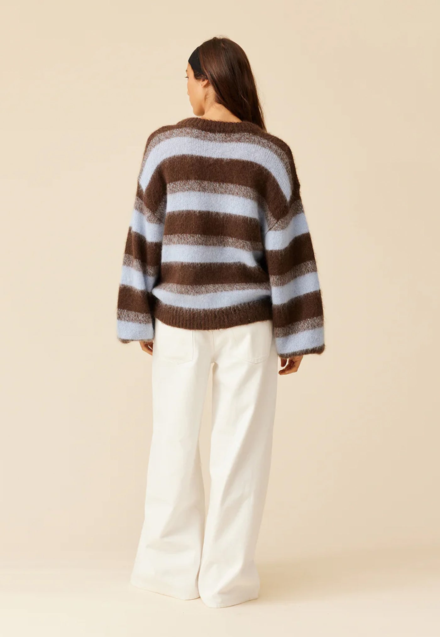 Josie Sweater - Brown Aqua