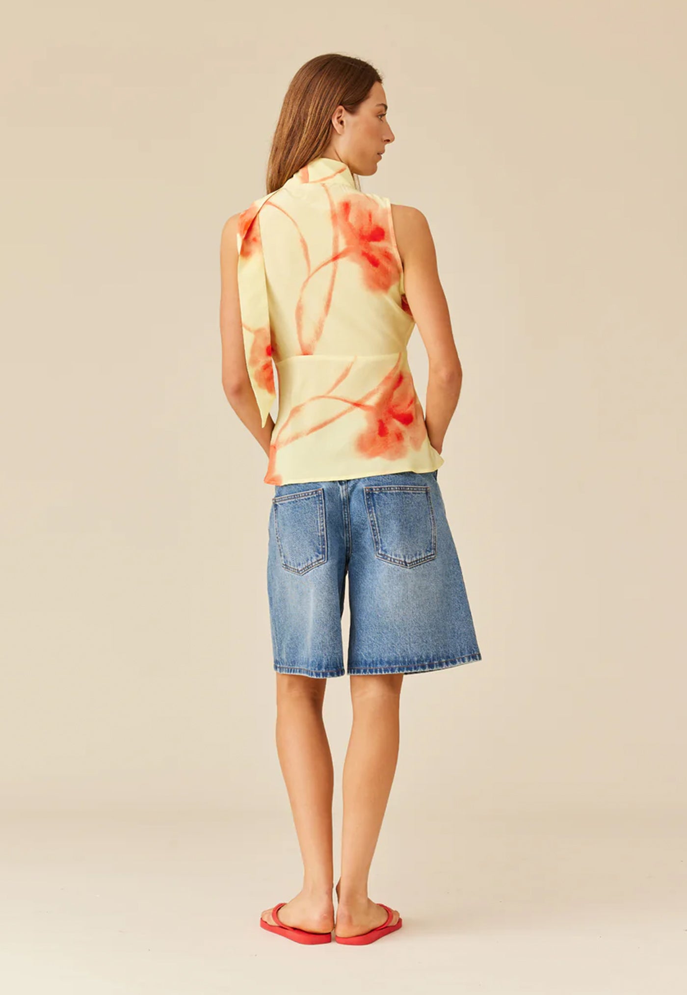 Gloria Sleeveless Top - Sunrise Floral