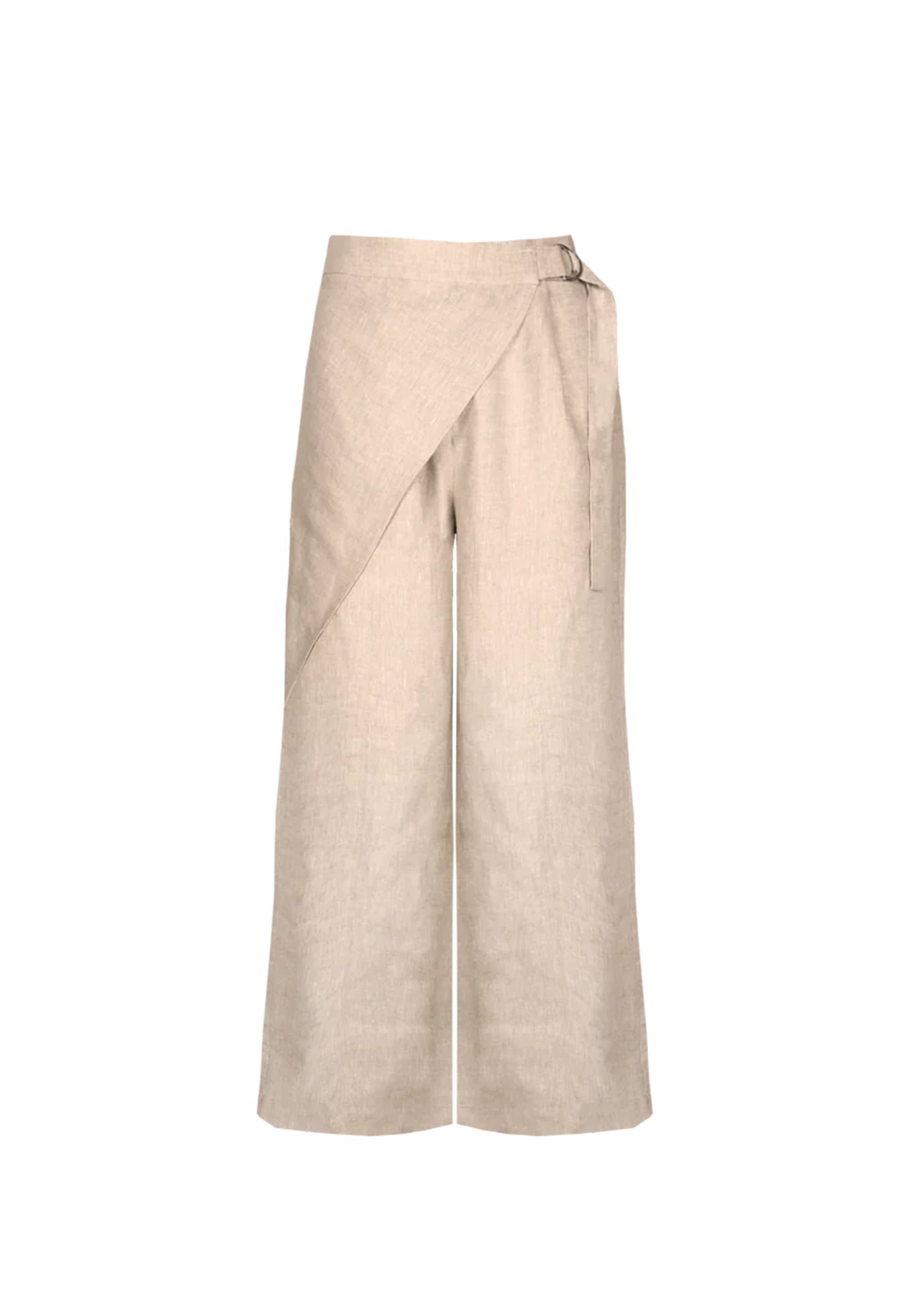 Sasha Linen Wrap Pant - Natural