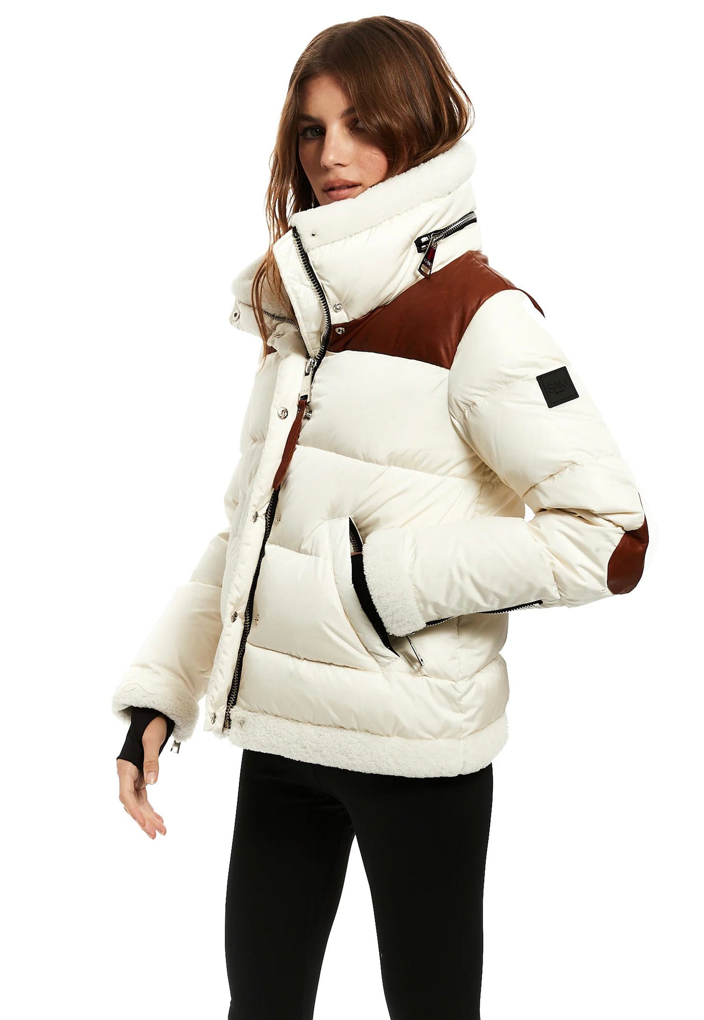 Sari Jacket - Cream/Saddle White sold by Angel Divine