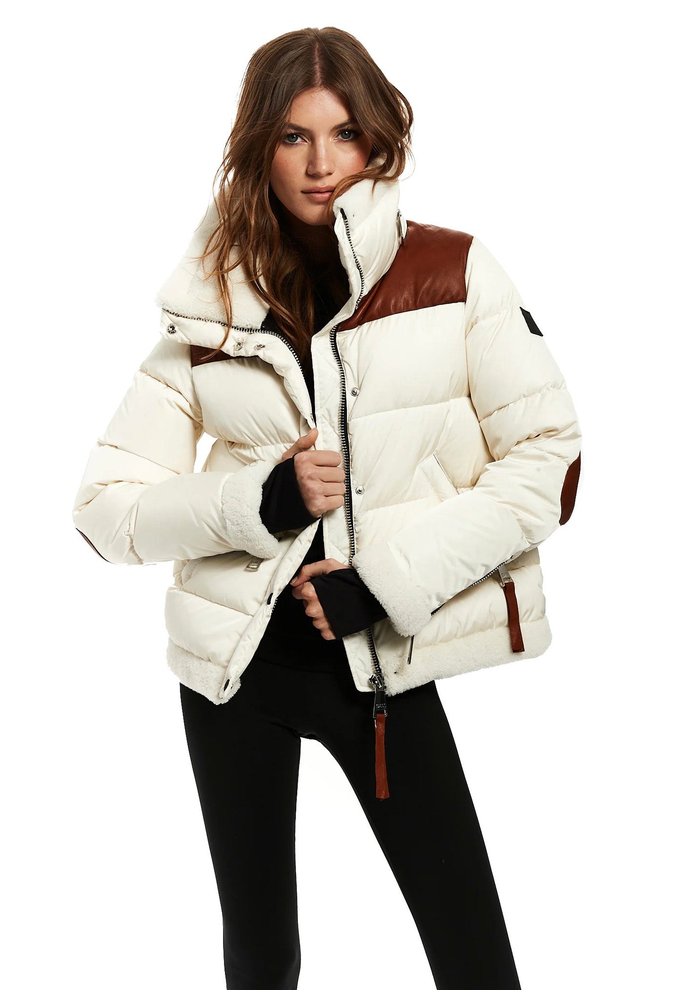 Sari Jacket - Cream/Saddle White sold by Angel Divine