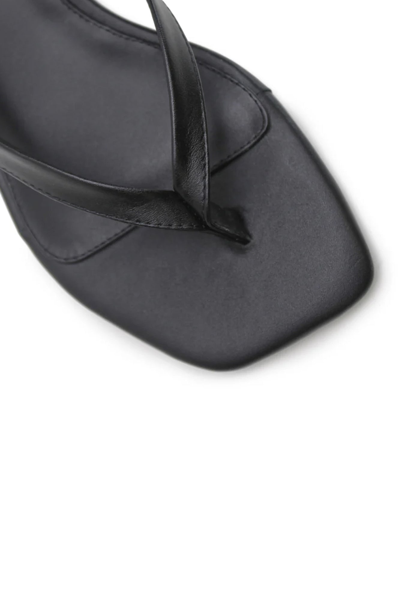 Square Toe Thong - Black