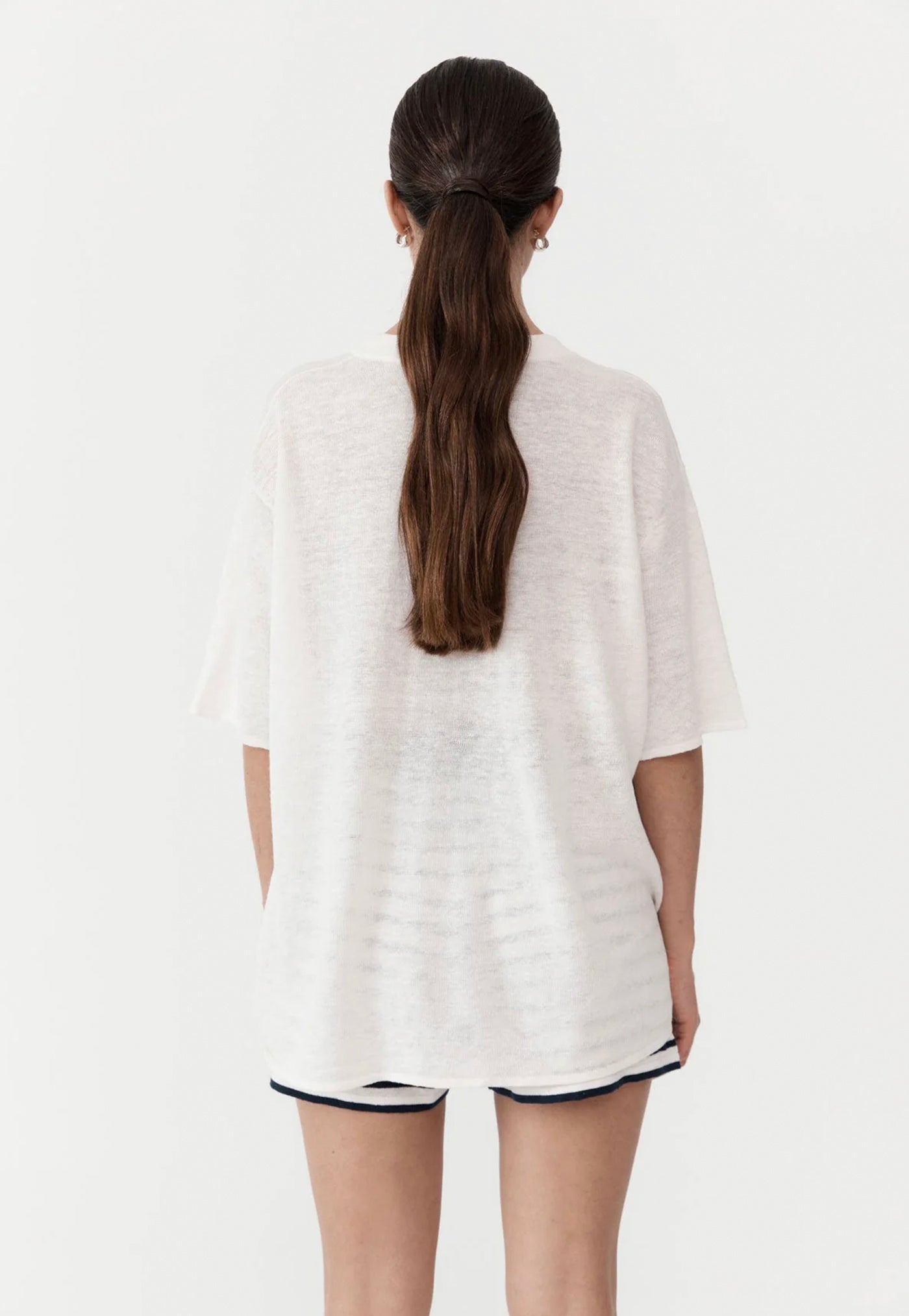 Copain Knit Tee - Off White sold by Angel Divine