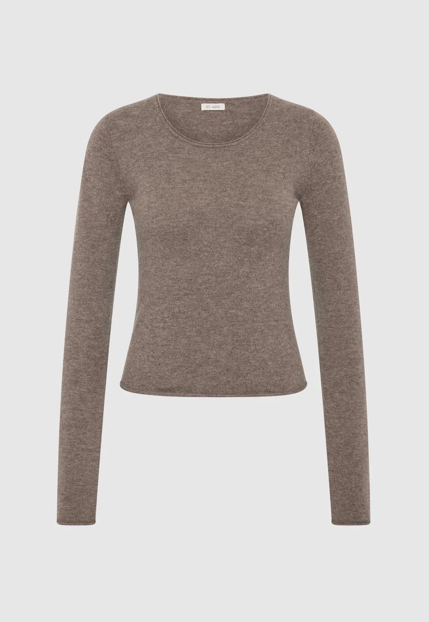 Fine Merino Wool Long Sleeve Top - Vapor