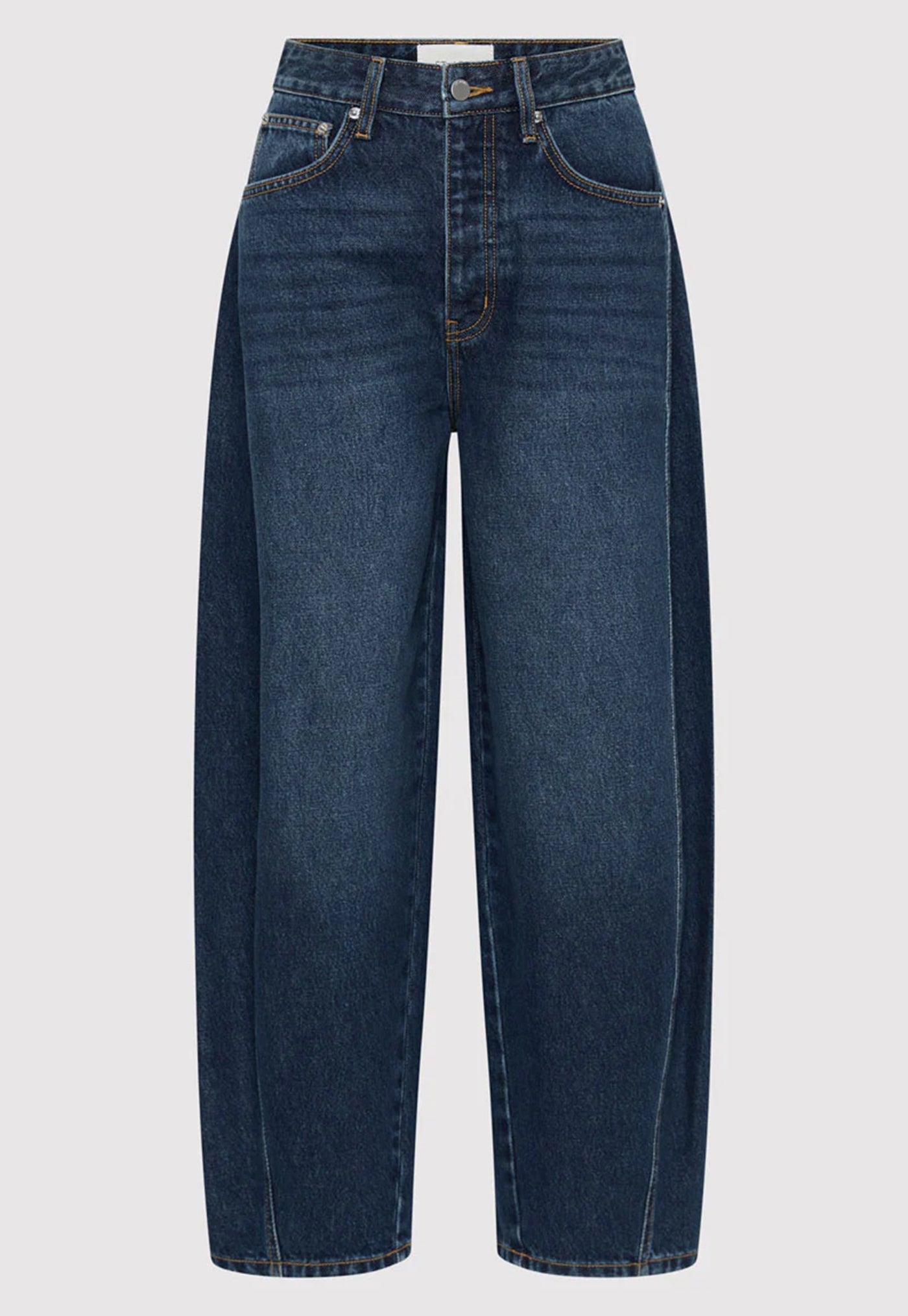 Mid Rise Balloon Jeans - Dark Indigo