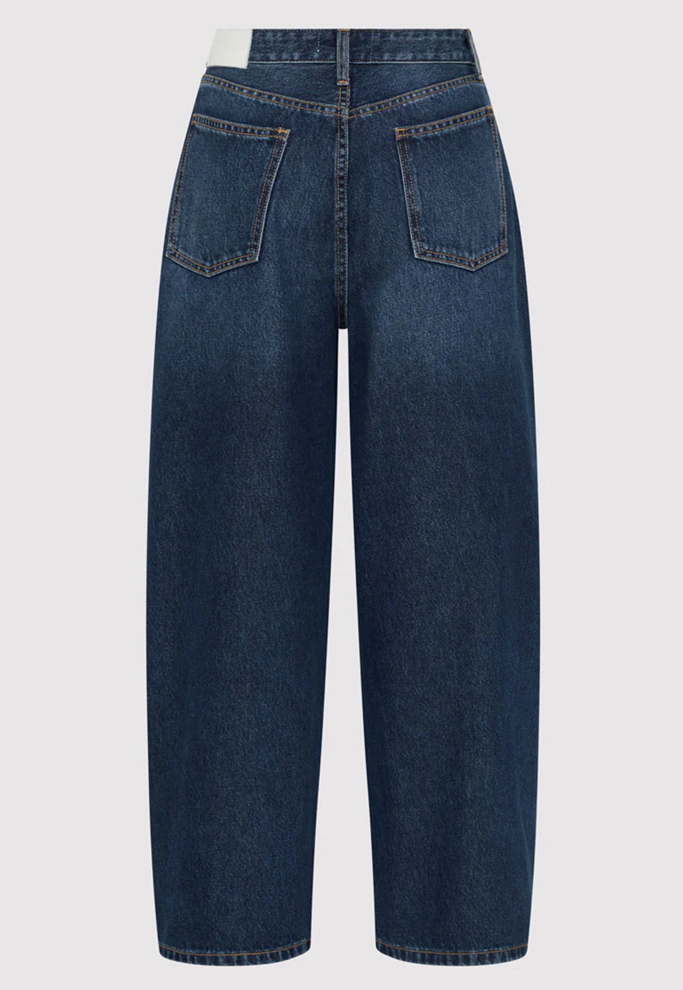 Mid Rise Balloon Jeans - Dark Indigo